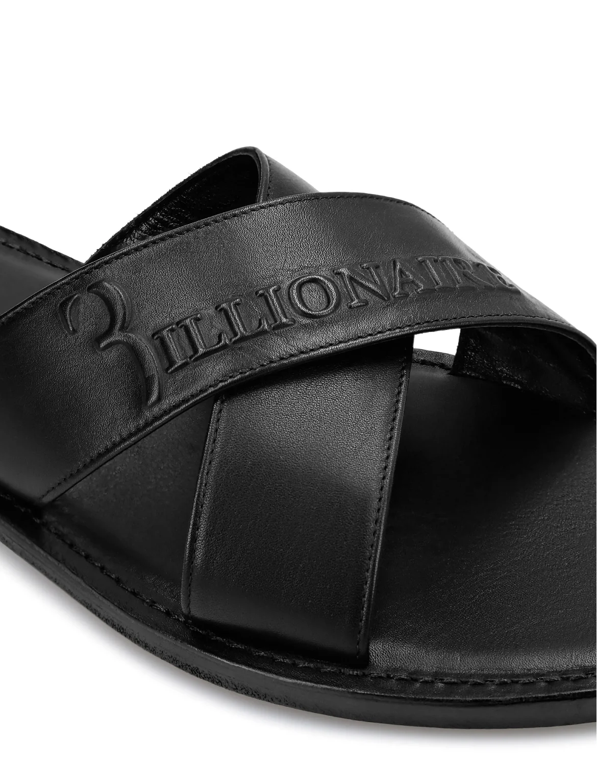 Sandals Flat Logos, цвет: Черный