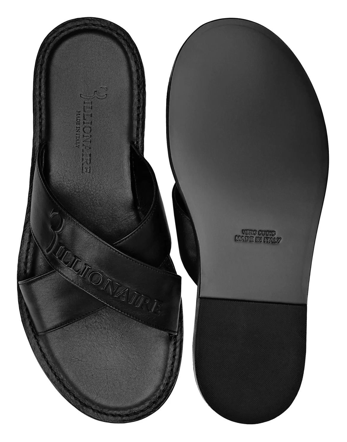Sandals Flat Logos, цвет: Черный
