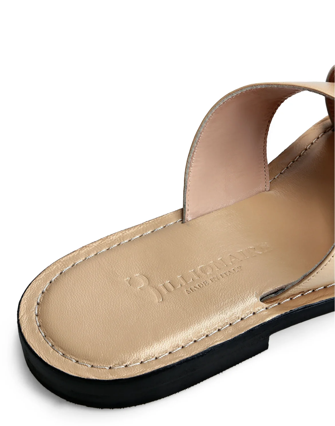 Sandals Flat Logos, цвет: Бежевый