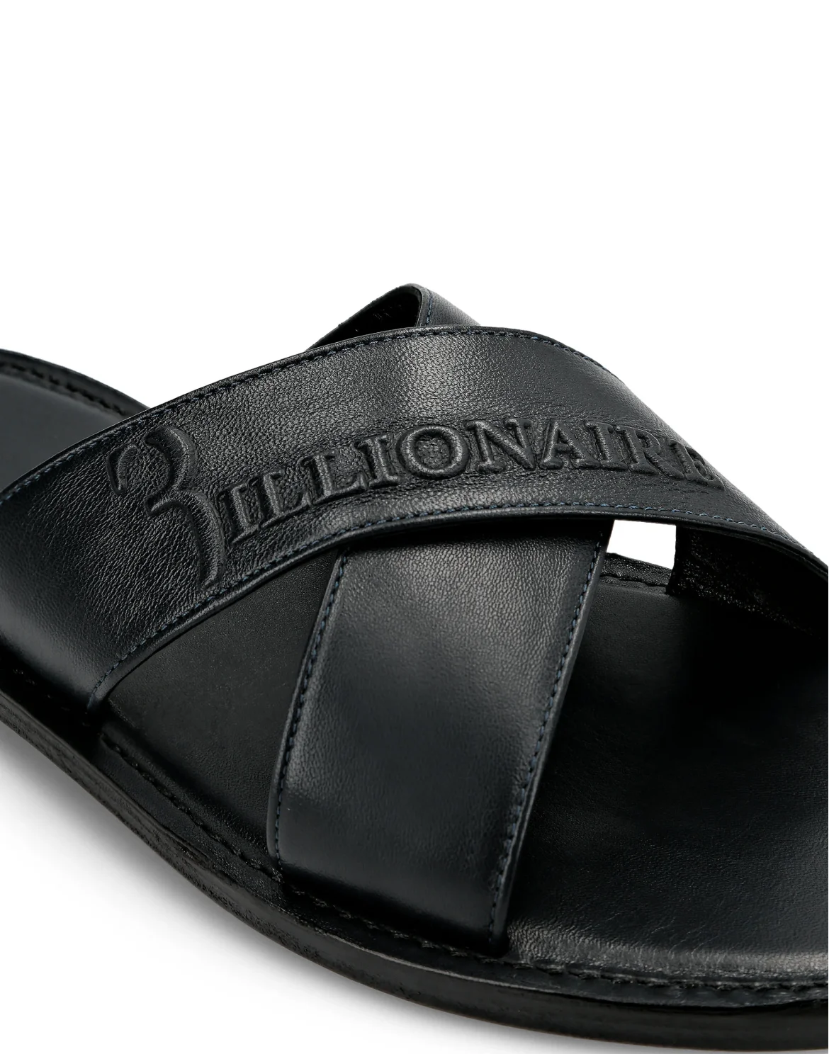 Sandals Flat Logos, цвет: Синий