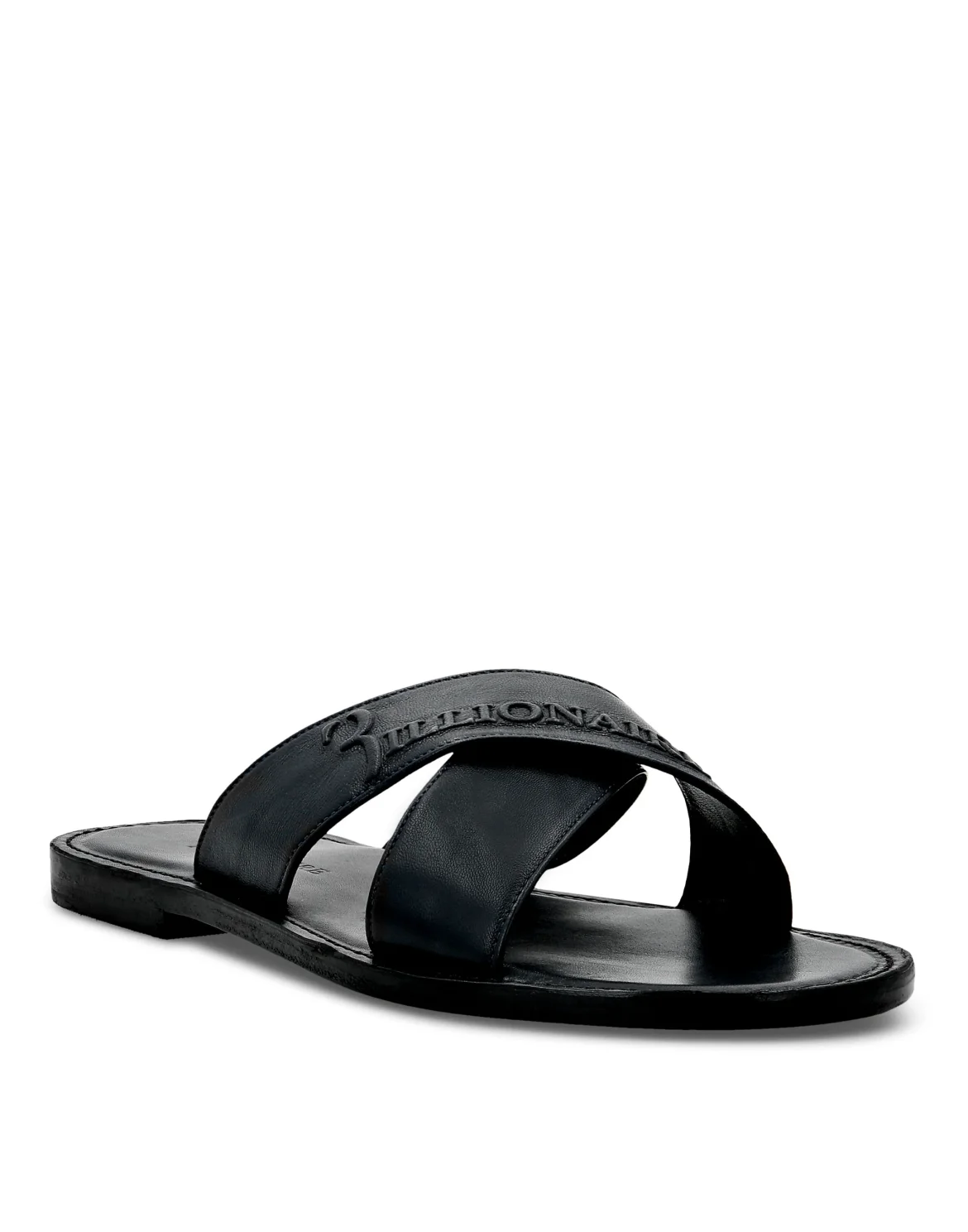 Sandals Flat Logos, цвет: Синий