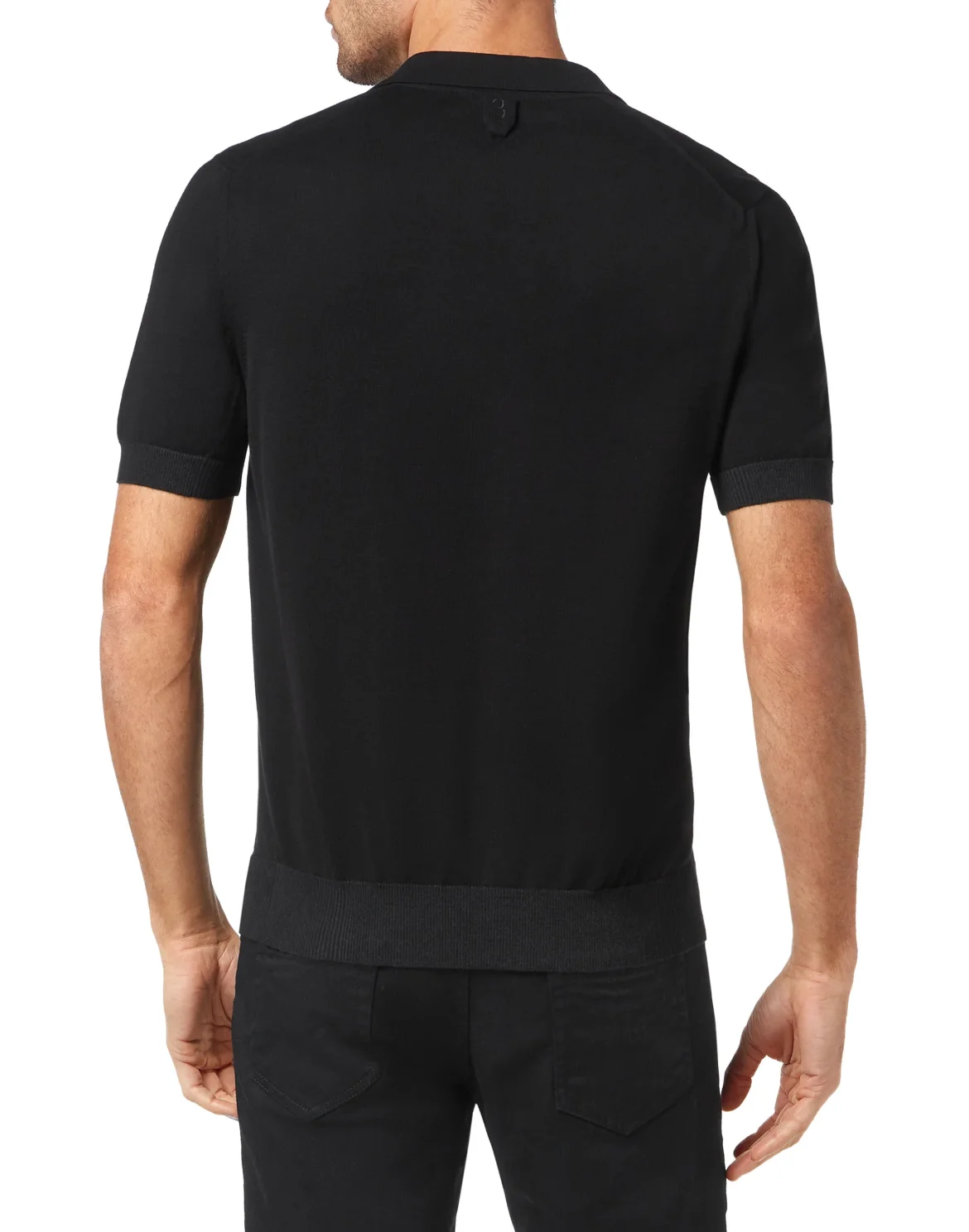 Pullover Polo-Neck SS Crest, цвет: Черный