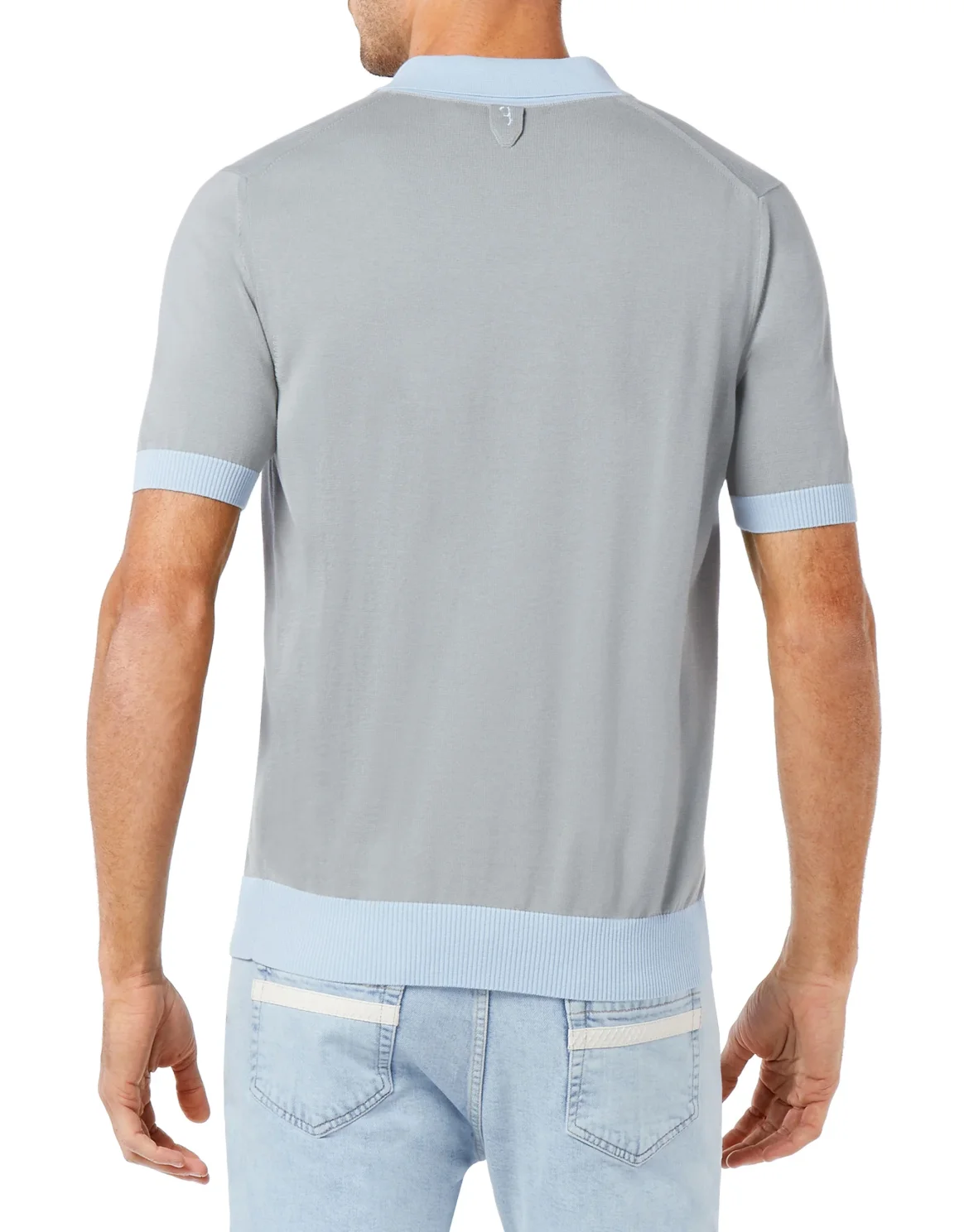 Pullover Polo-Neck SS Crest, цвет: Серый