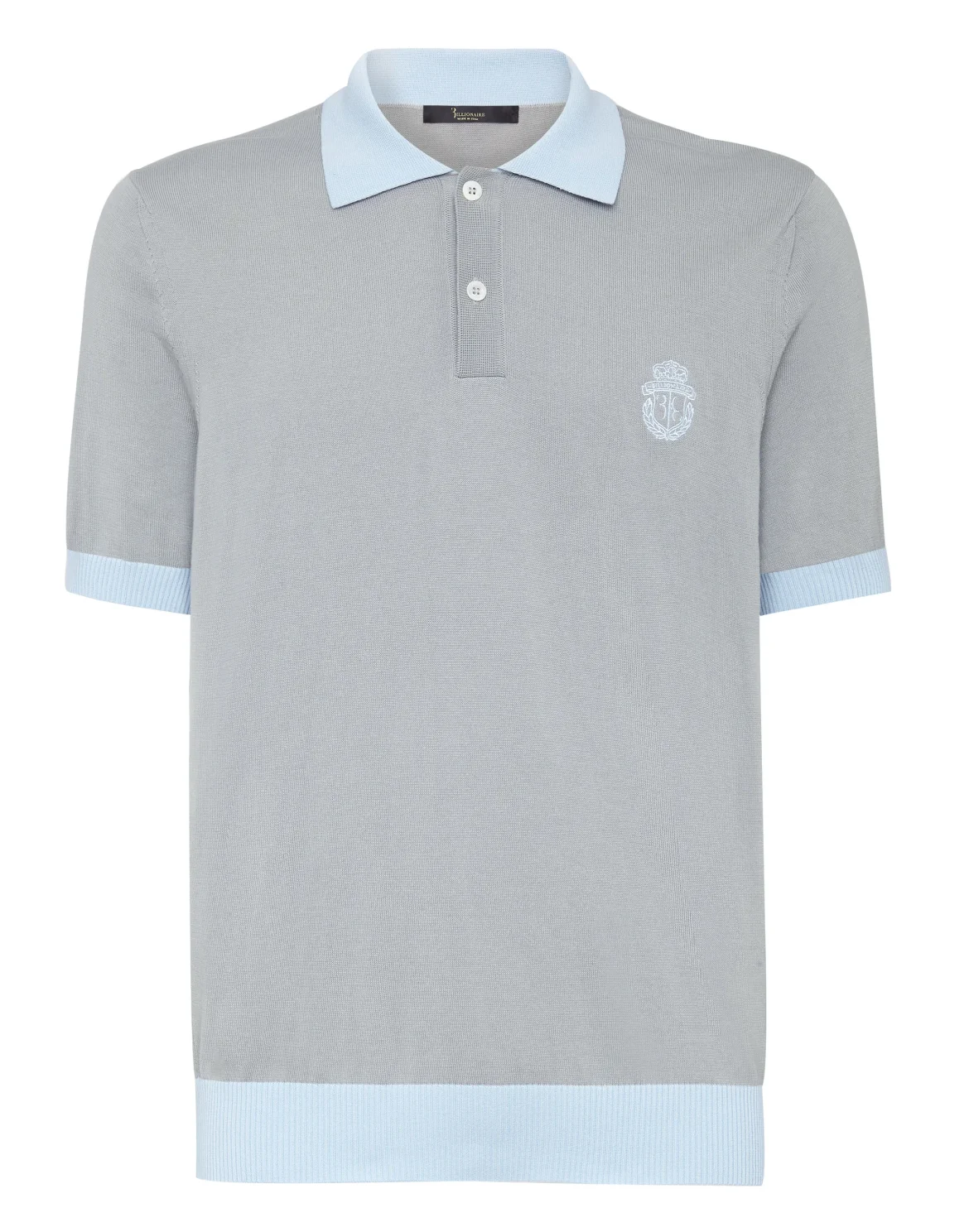 Pullover Polo-Neck SS Crest, цвет: Серый