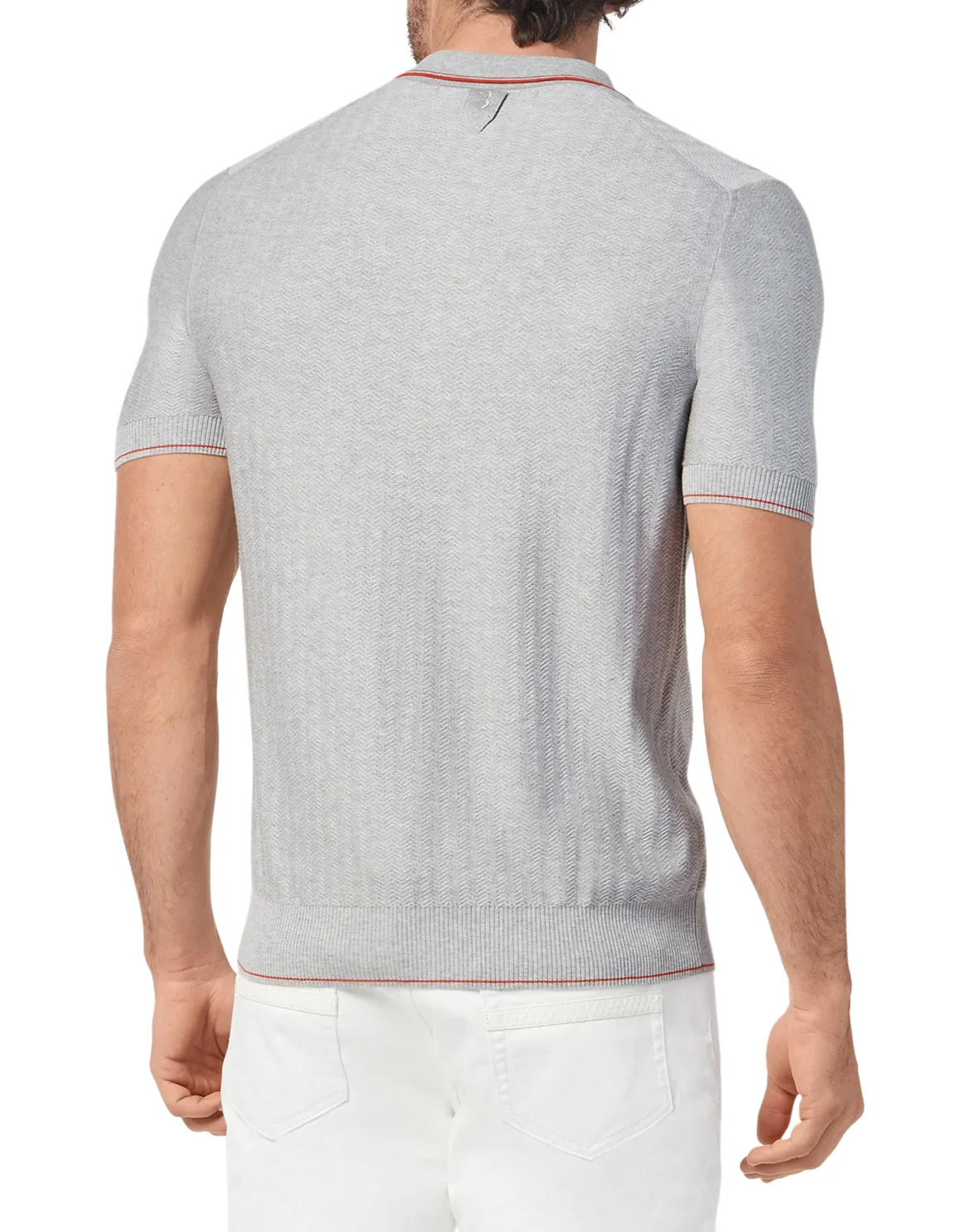 Pullover Polo-Neck SS Crest, цвет: Серый