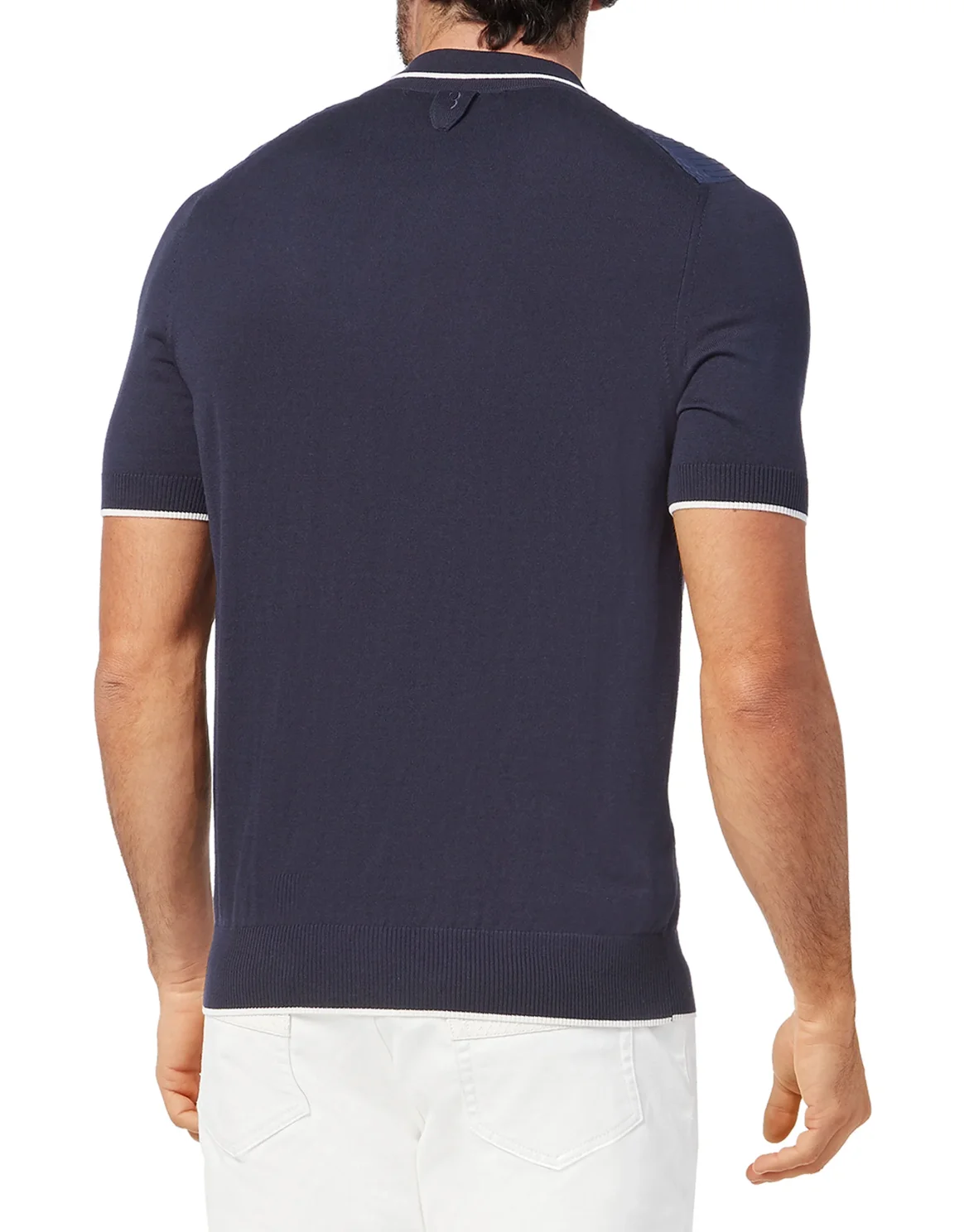 Pullover Polo-Neck SS Crest, цвет: Синий
