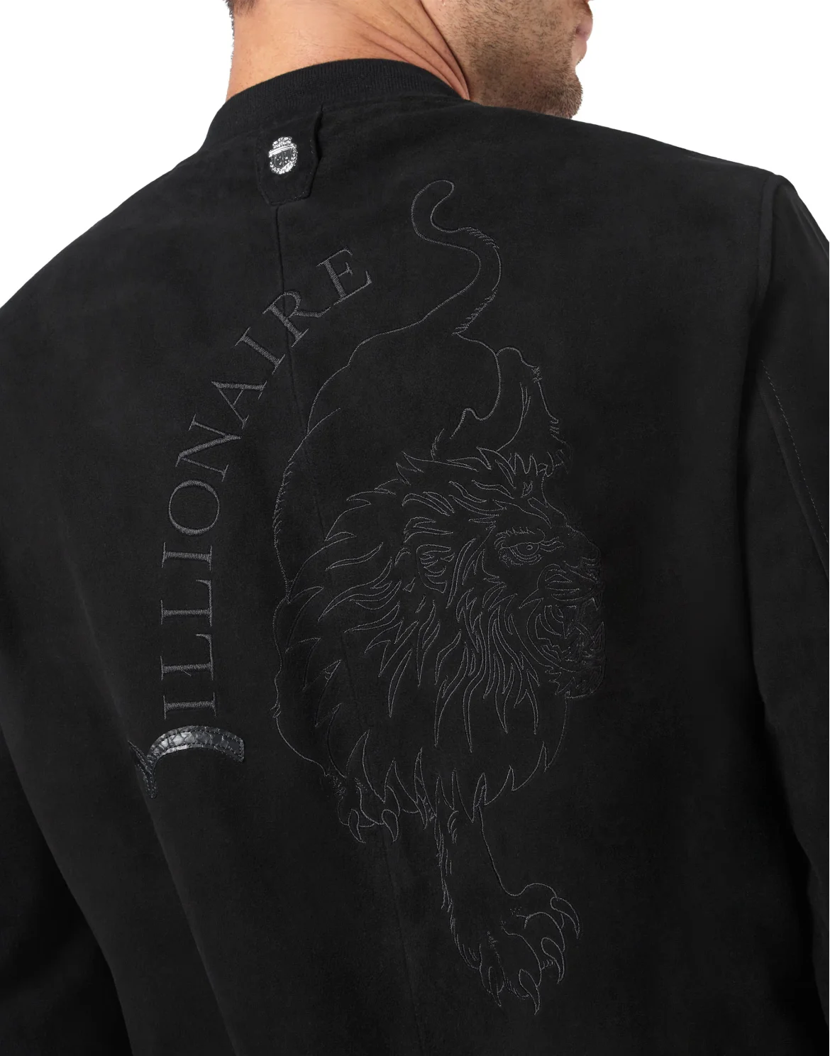 Leather Bomber Lion, цвет: Черный