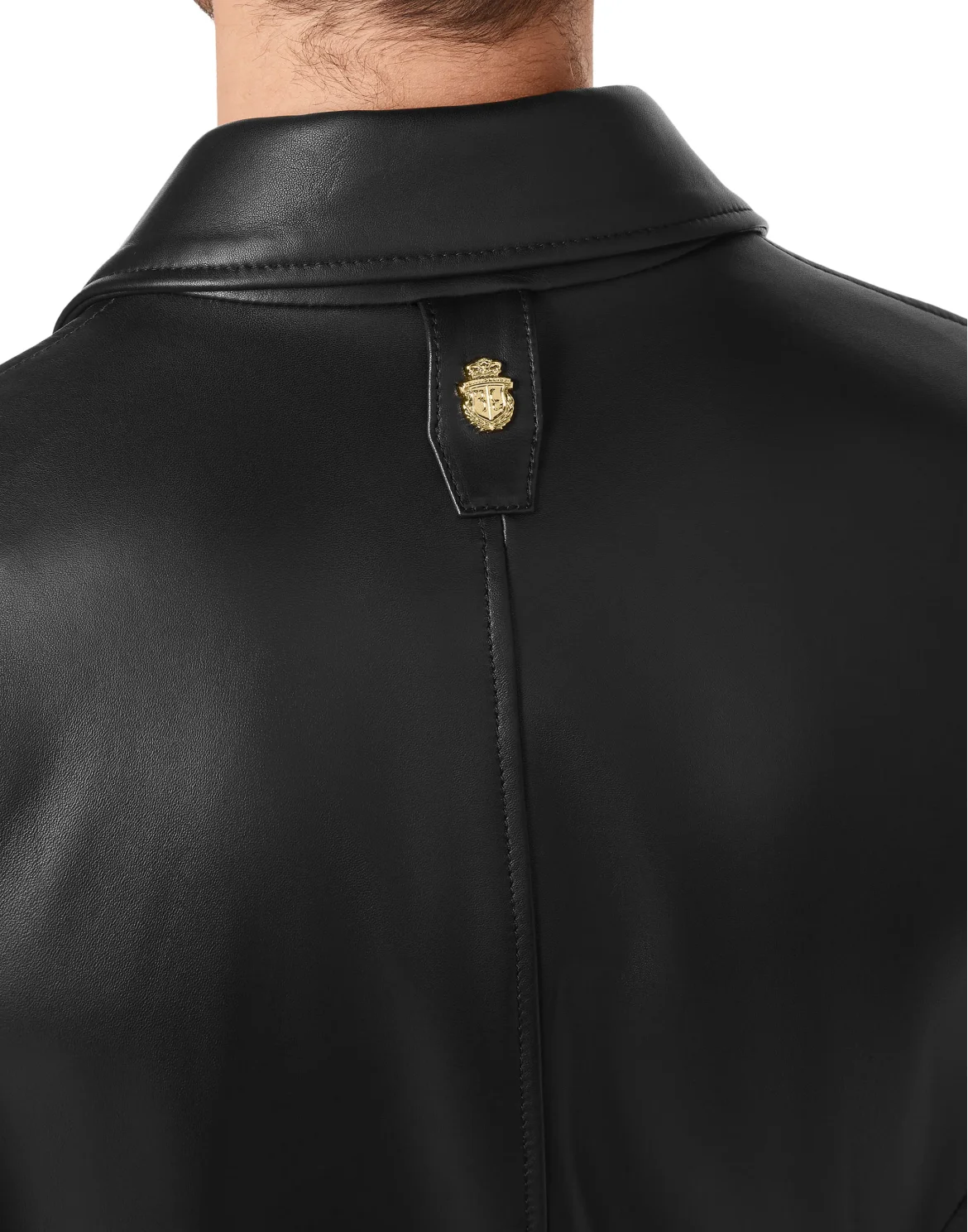 Leather Bomber Crest, цвет: Черный