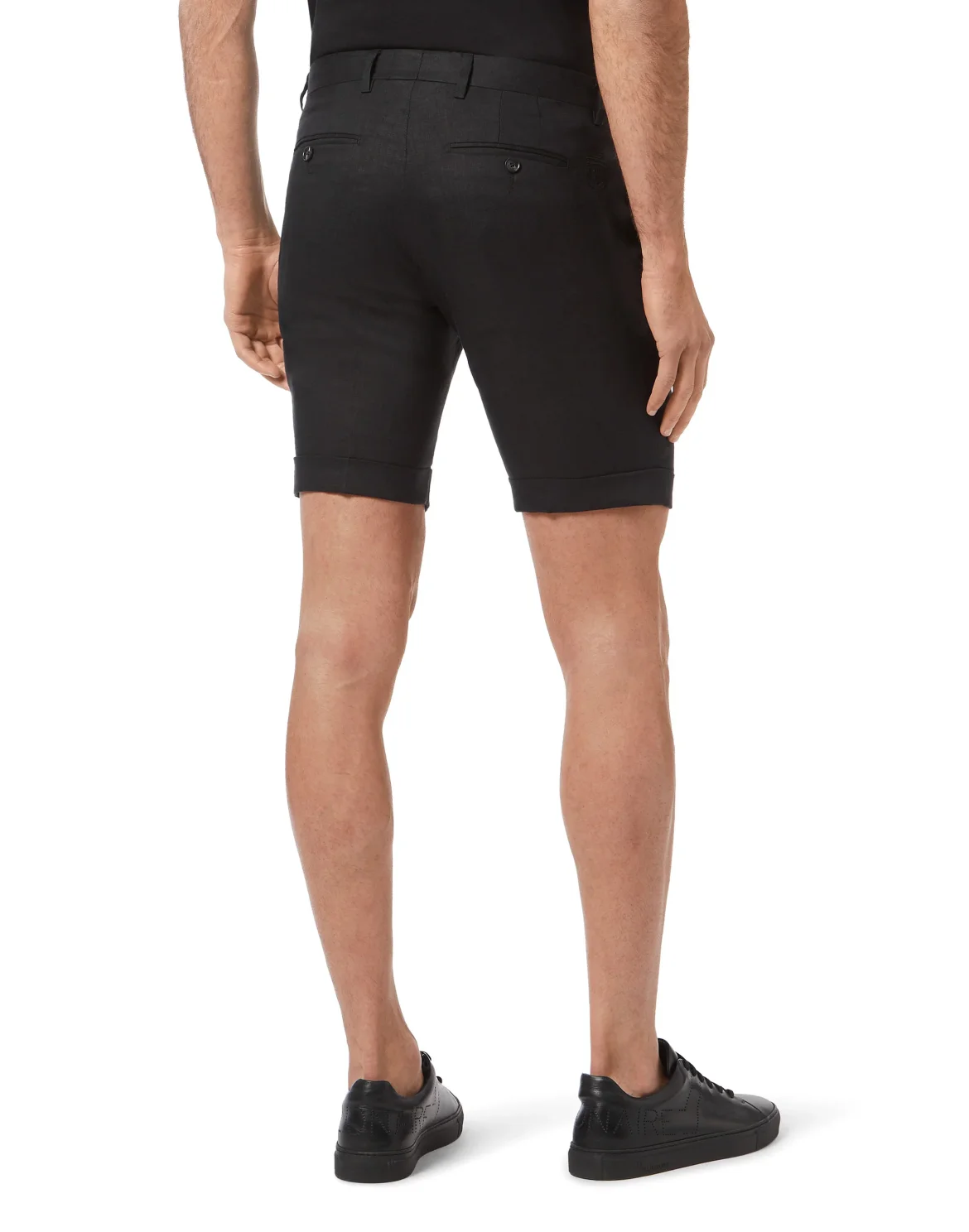 Linen Short Trousers, цвет: Черный