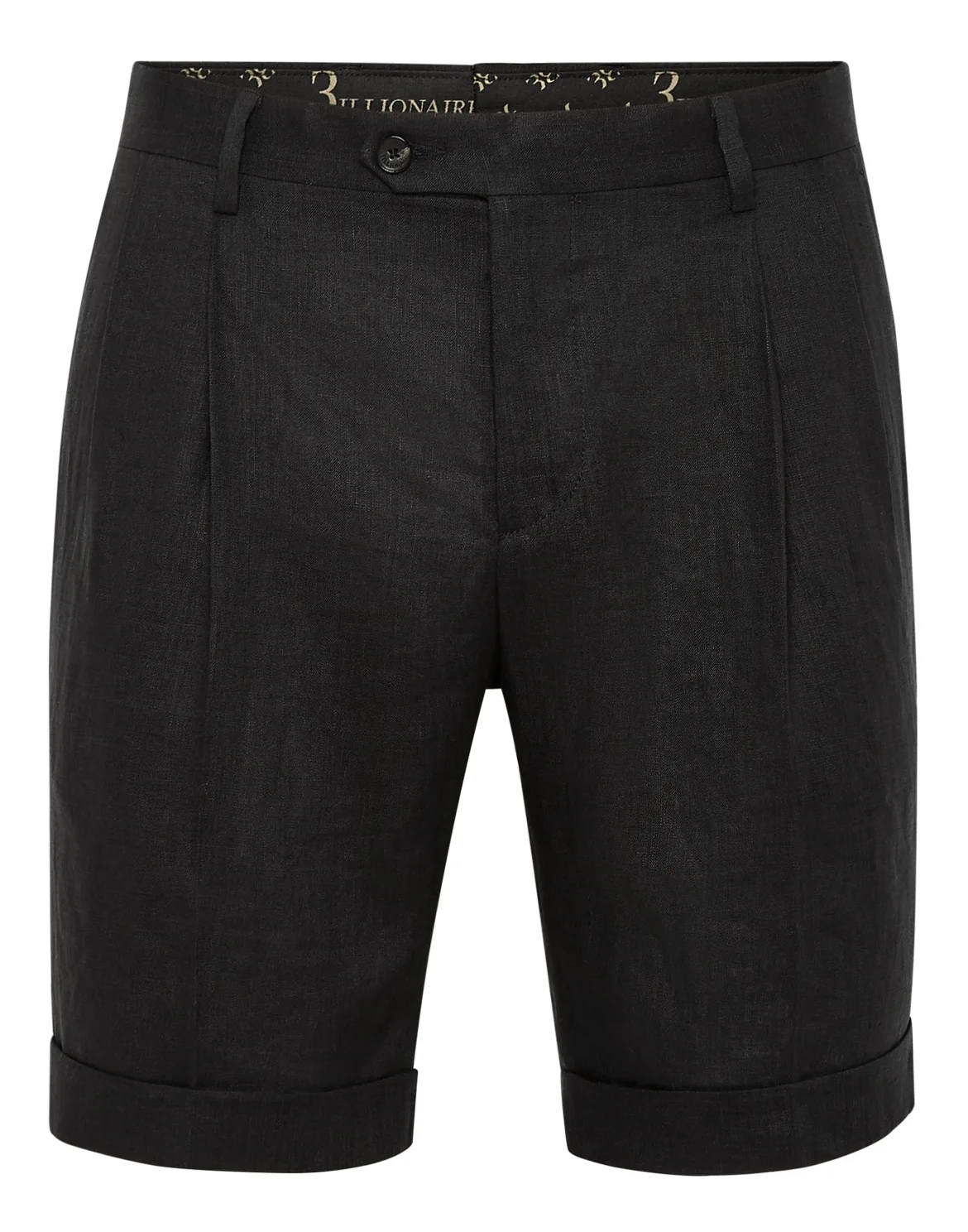 Linen Short Trousers, цвет: Черный