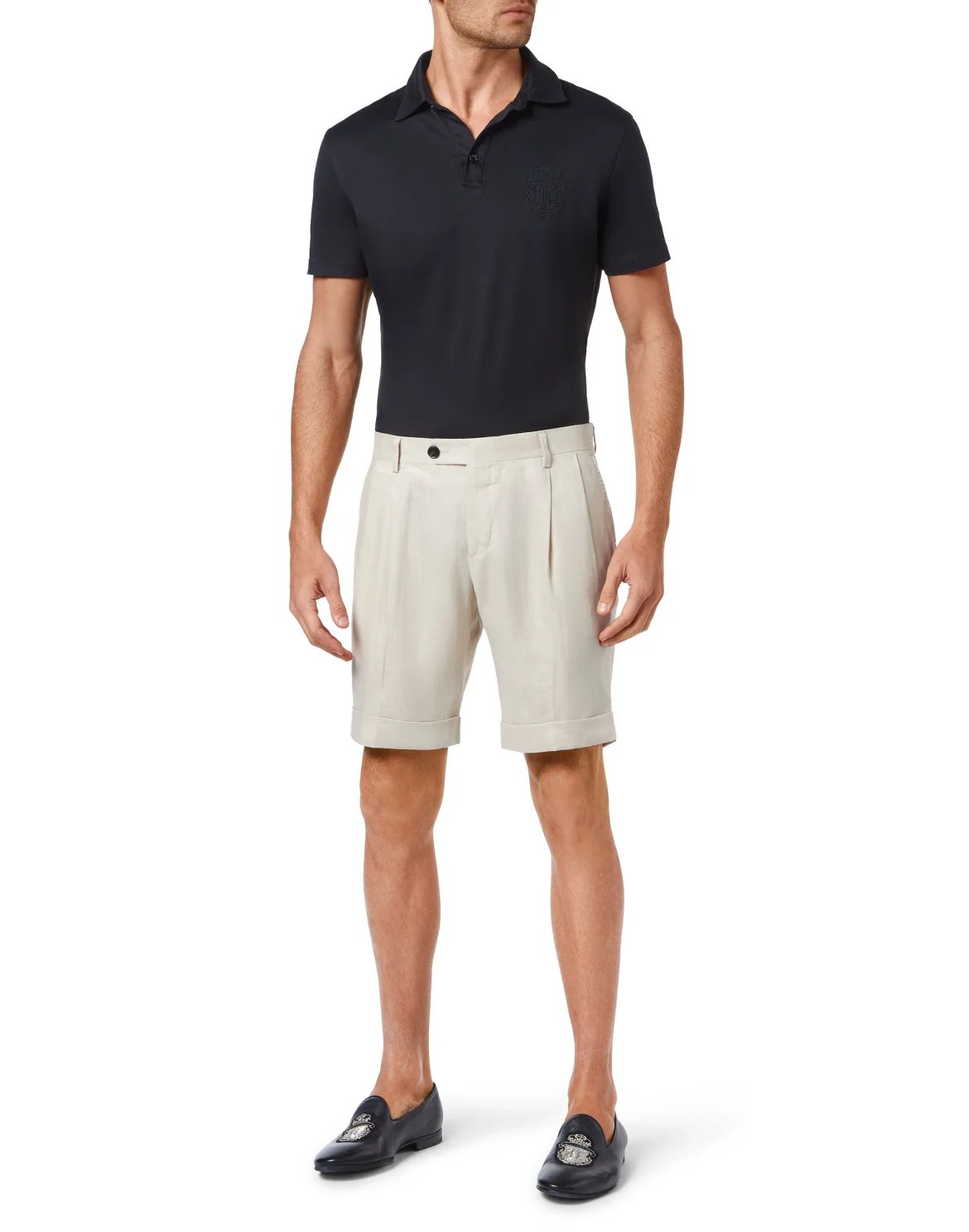 Linen Short Trousers, цвет: Бежевый