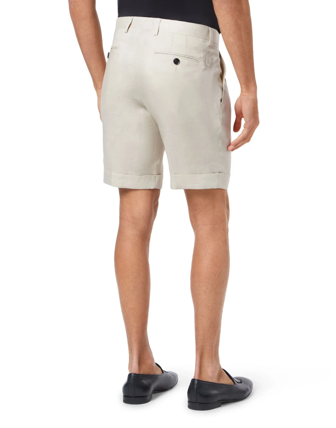 Linen Short Trousers, цвет: Бежевый