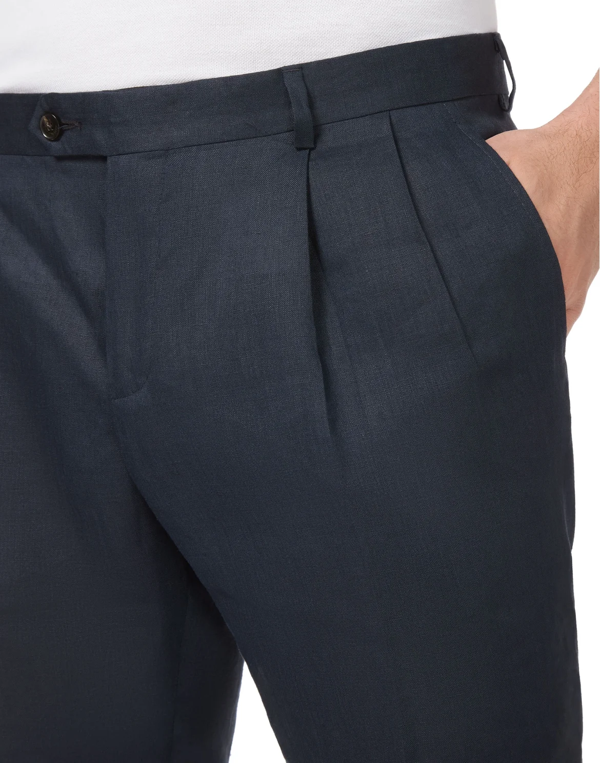 Linen Short Trousers, цвет: Синий