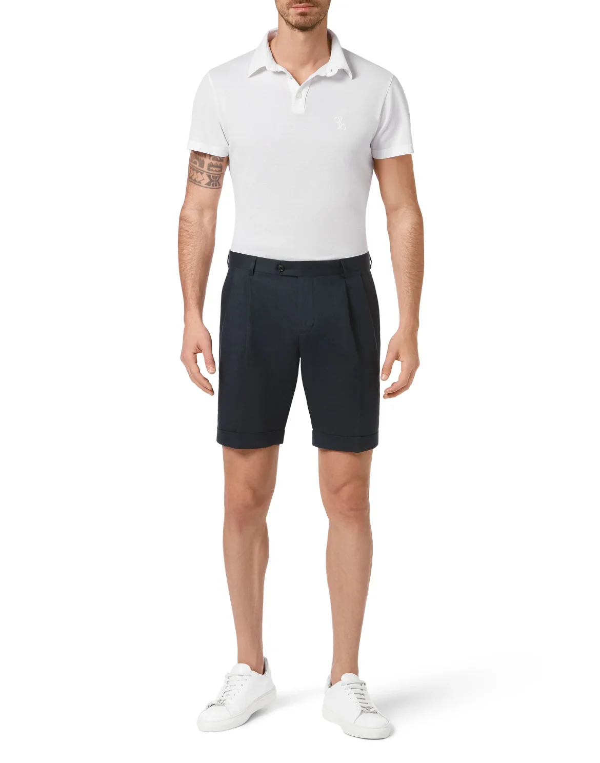 Linen Short Trousers, цвет: Синий