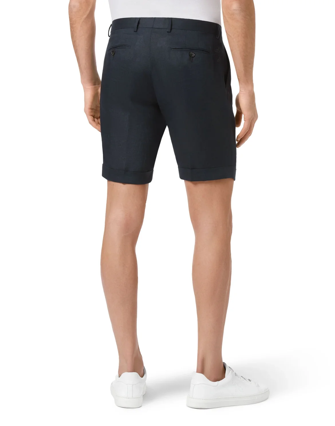 Linen Short Trousers, цвет: Синий
