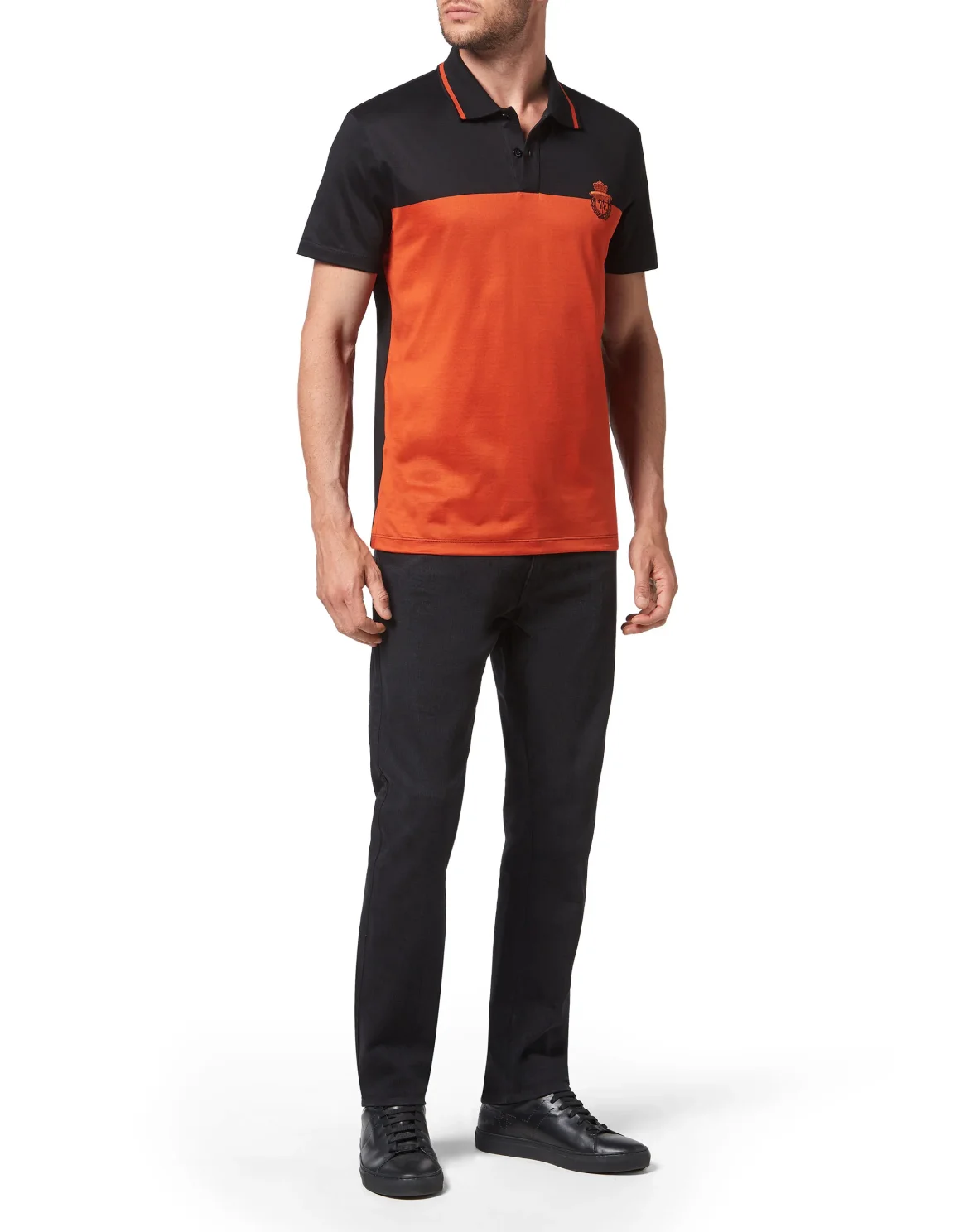 Polo Shirt SS Crest, цвет: Черный