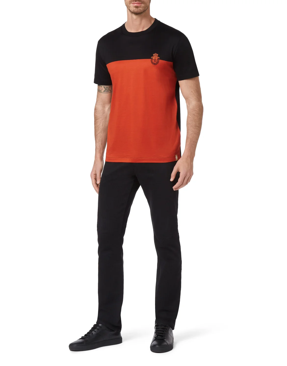 T-shirt Round Neck SS Crest, цвет: Черный