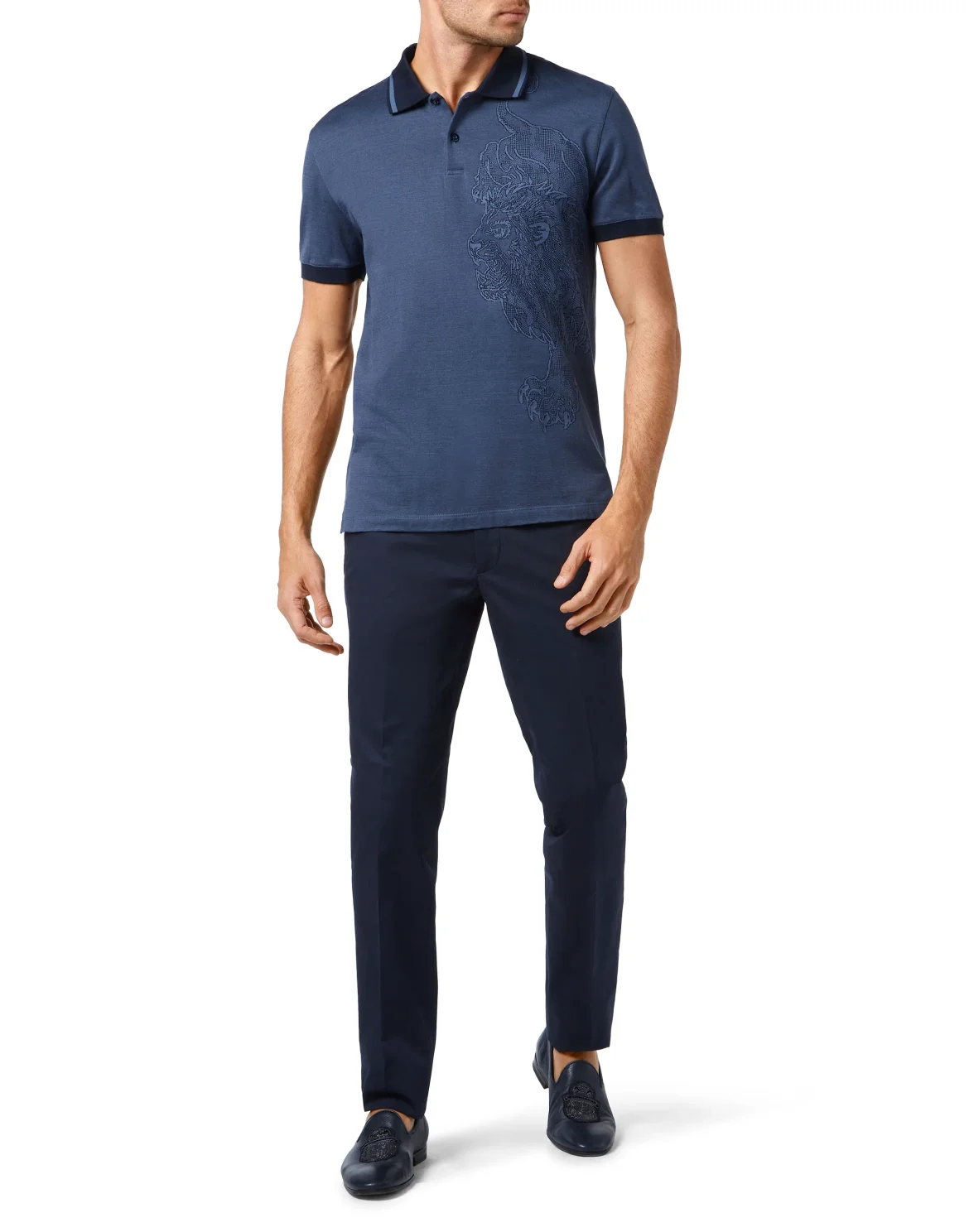 Polo Shirt SS Lion, цвет: Синий