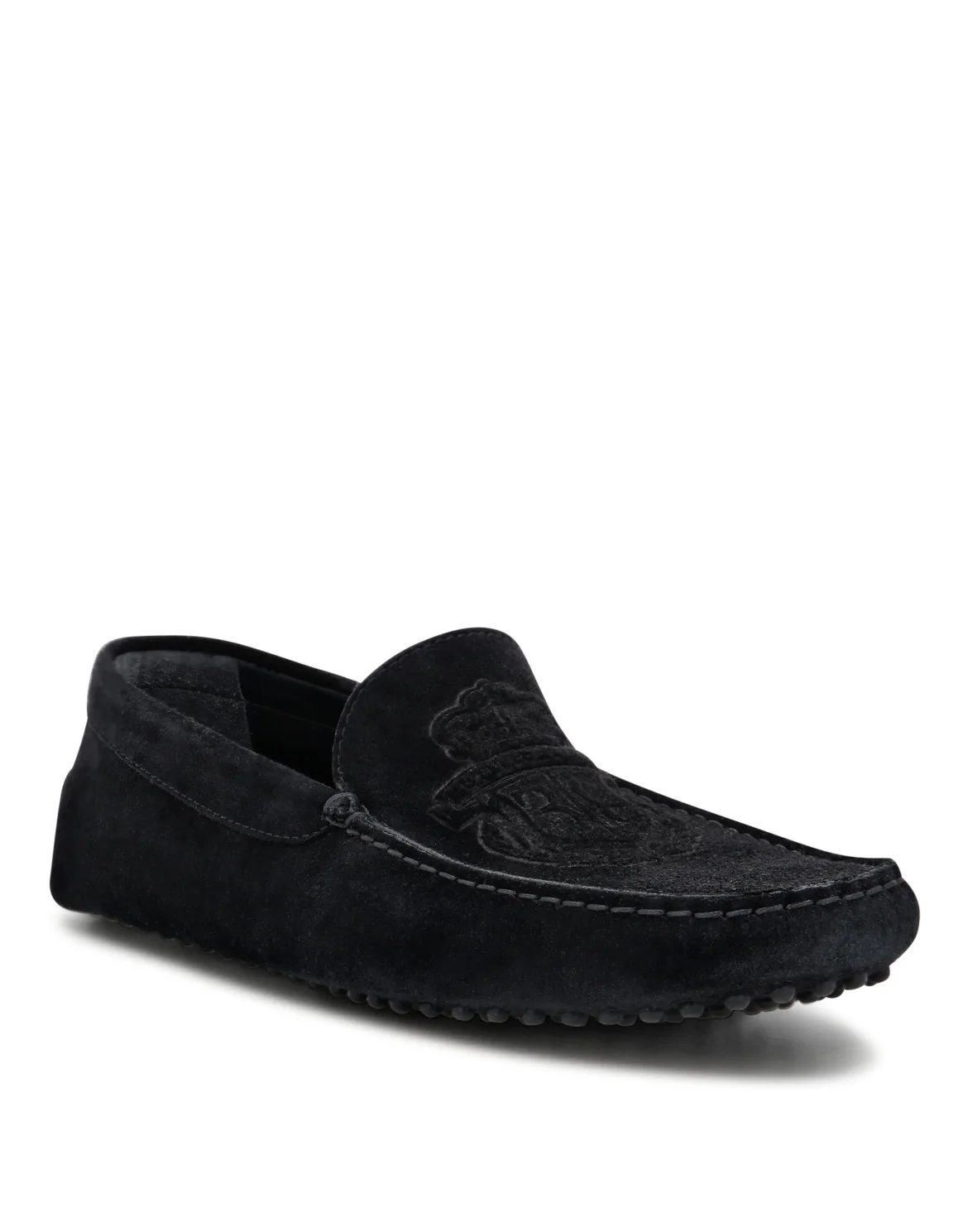 Suede Car Shoes, цвет: Черный