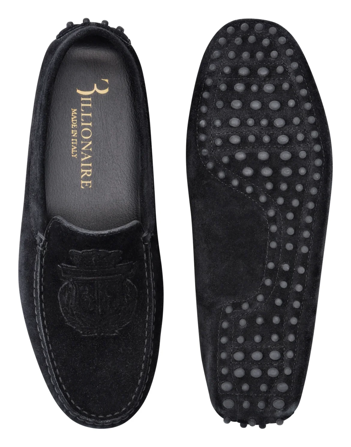 Suede Car Shoes, цвет: Черный