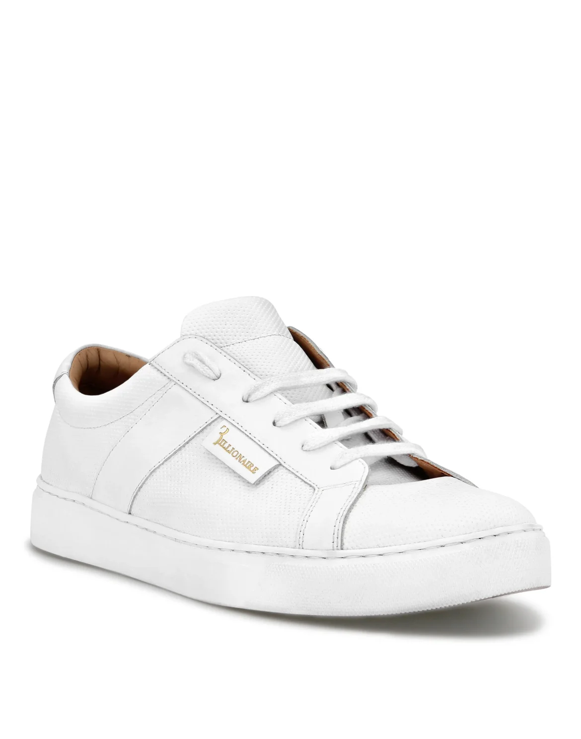 Leather Lo-Top Sneakers, цвет: Белый