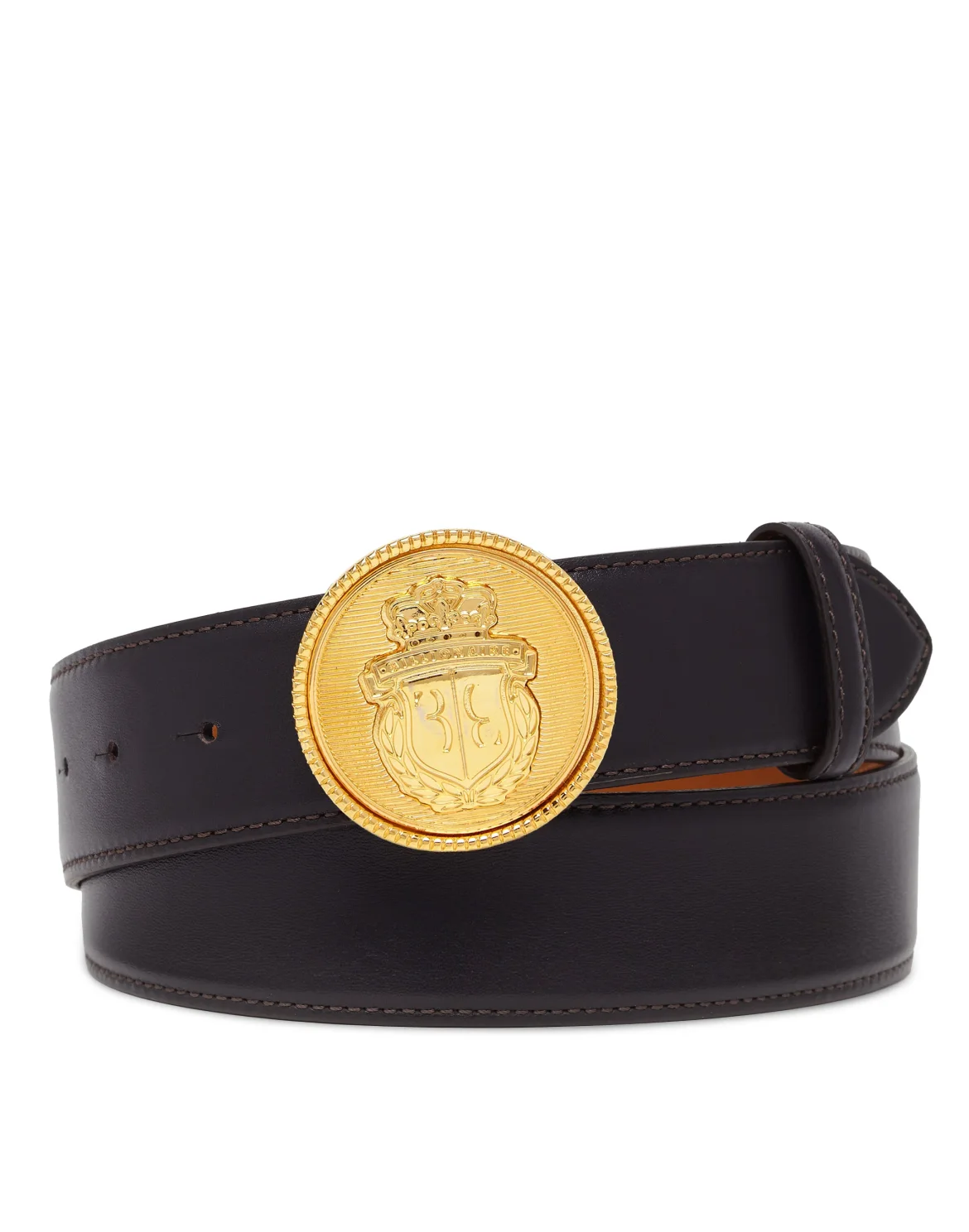 Deer Leather Belt, цвет: Черный
