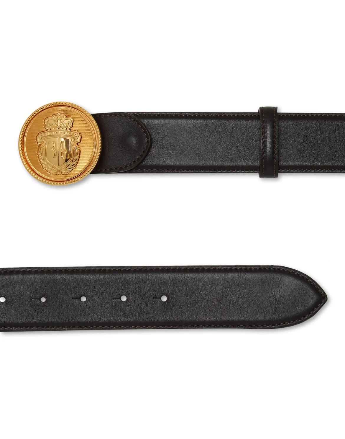 Deer Leather Belt, цвет: Черный