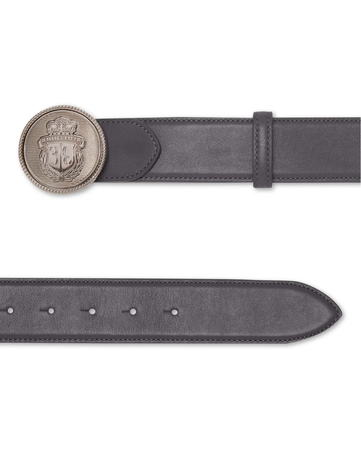 Deer Leather Belt, цвет: Серый