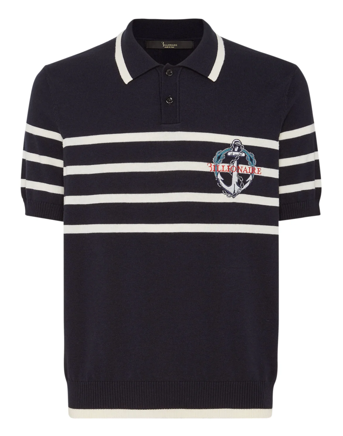 Wool/Cotton Polo SS, цвет: Синий