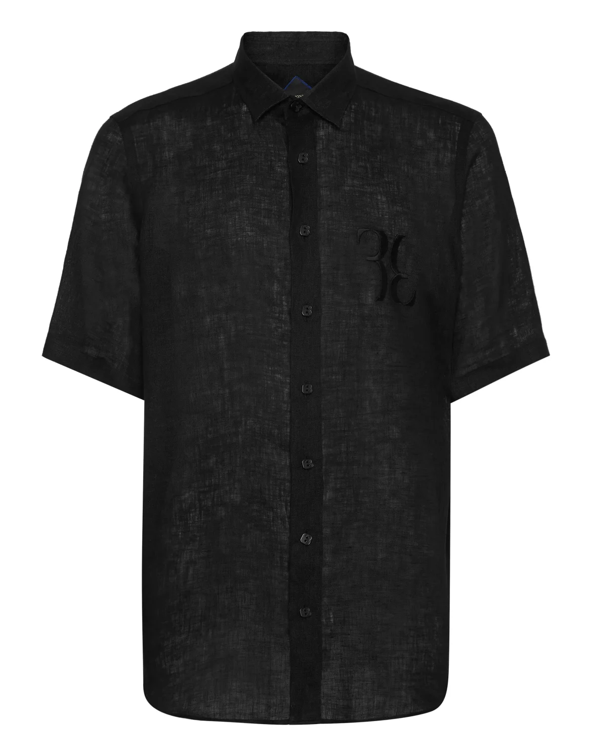 Linen Shirt Silver Cut LS, цвет: Черный