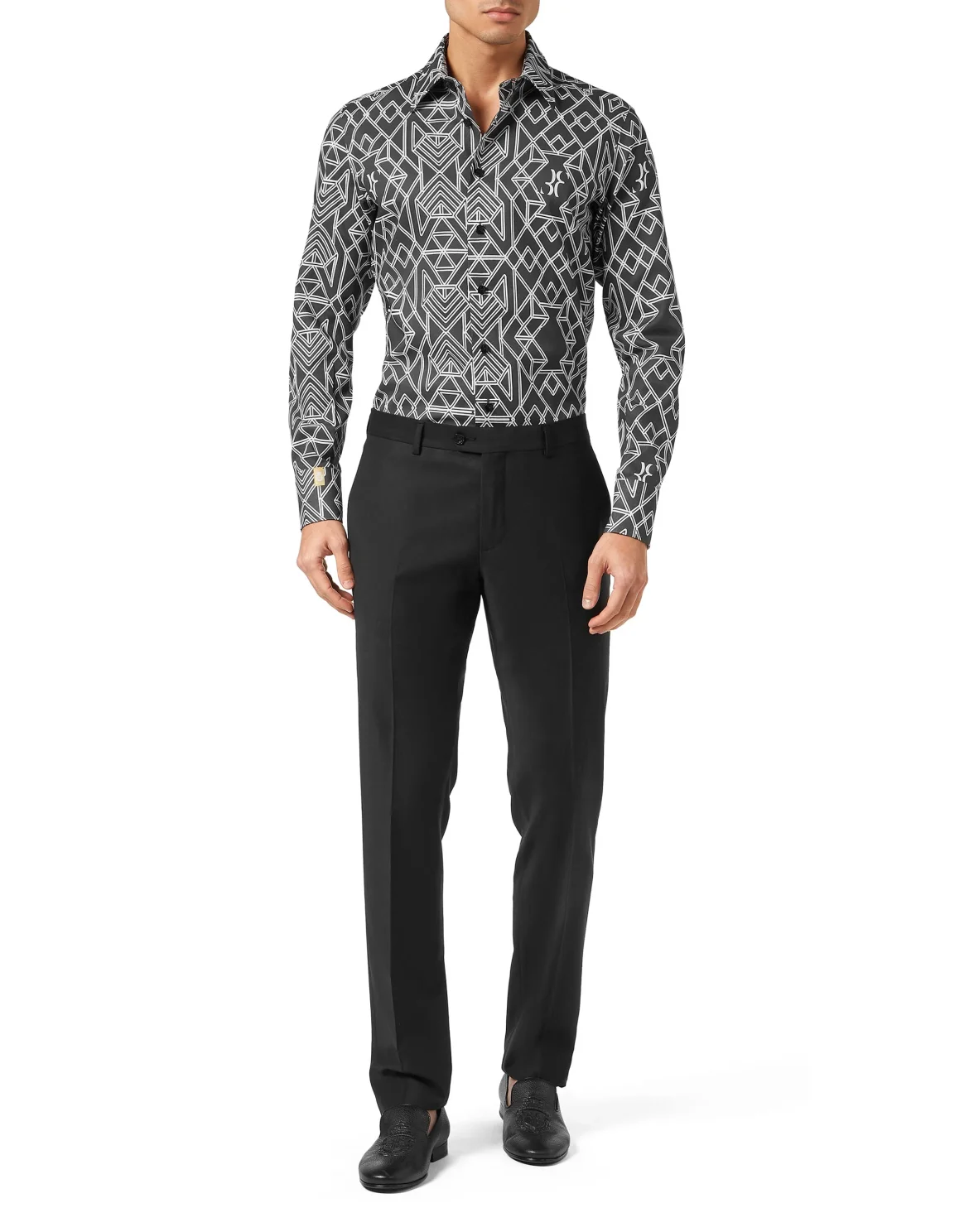 Linen Shirt Silver Cut LS, цвет: Черный