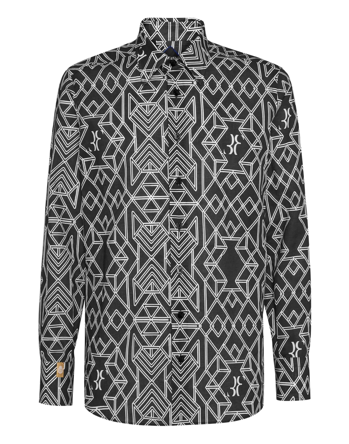 Linen Shirt Silver Cut LS, цвет: Черный