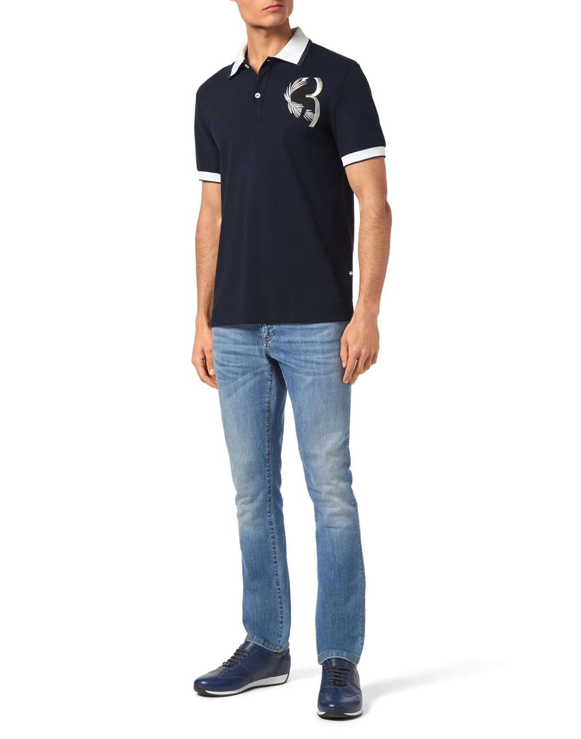 Piquet Polo shirt SS, цвет: Синий