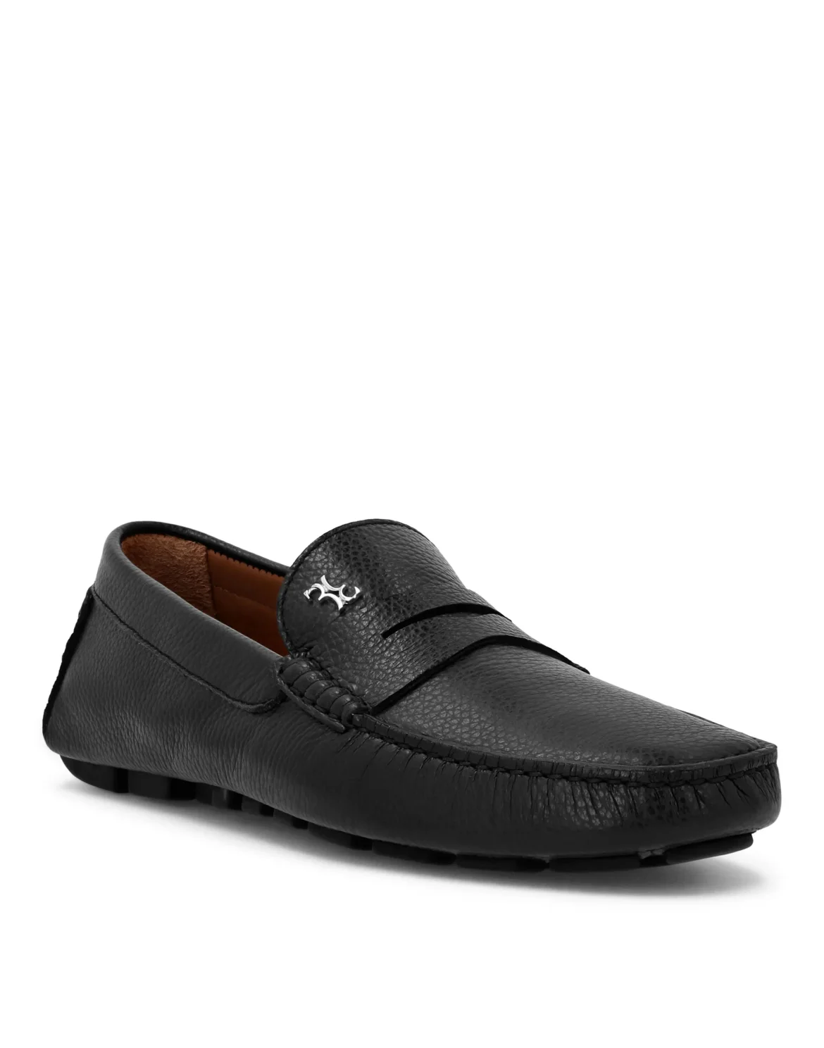Leather Moccasin, цвет: Черный