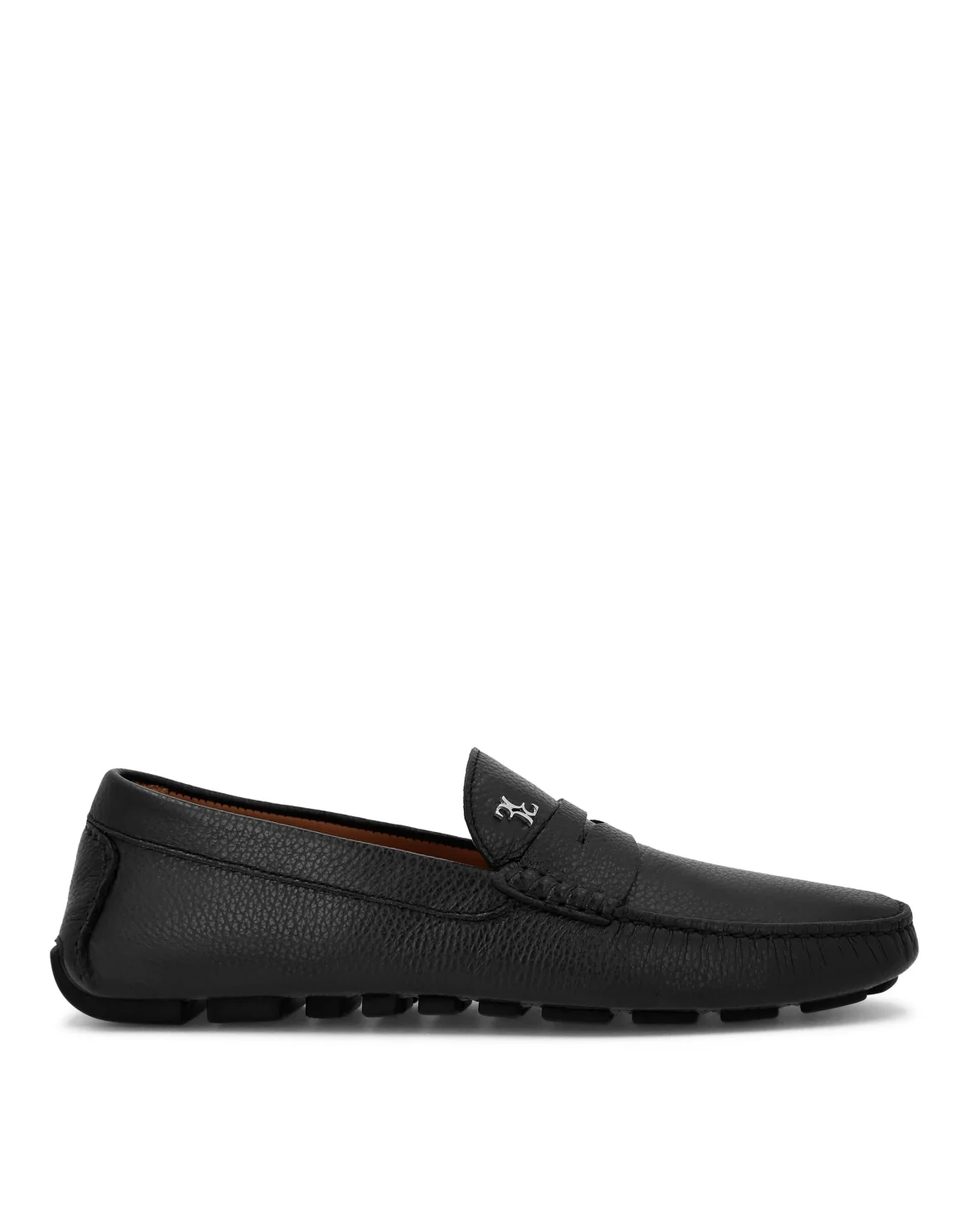 Leather Moccasin, цвет: Черный