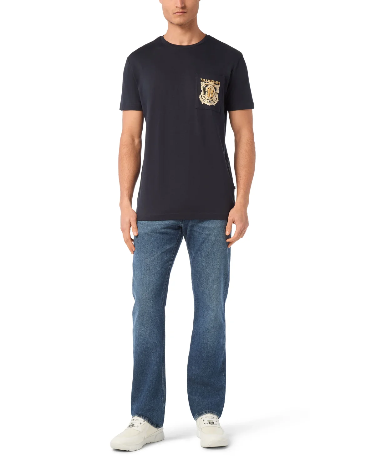T-Shirt Round Neck SS Pocket Lion, цвет: Синий