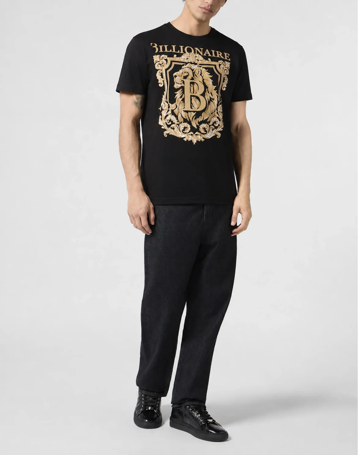 T-Shirt Round Neck SS Lion B Frame, цвет: Синий