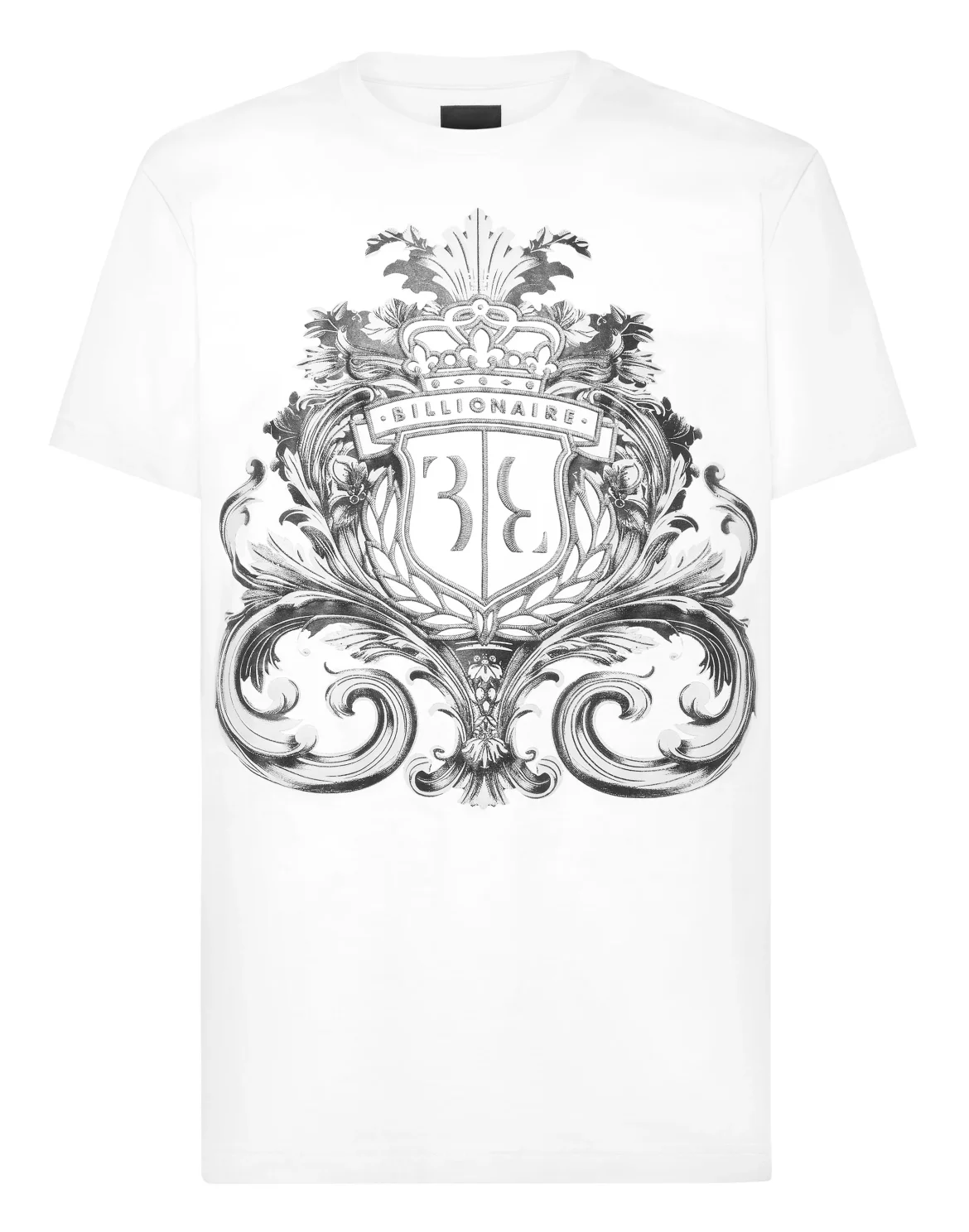 T-Shirt Round Neck SS Crest Baroque, цвет: Белый