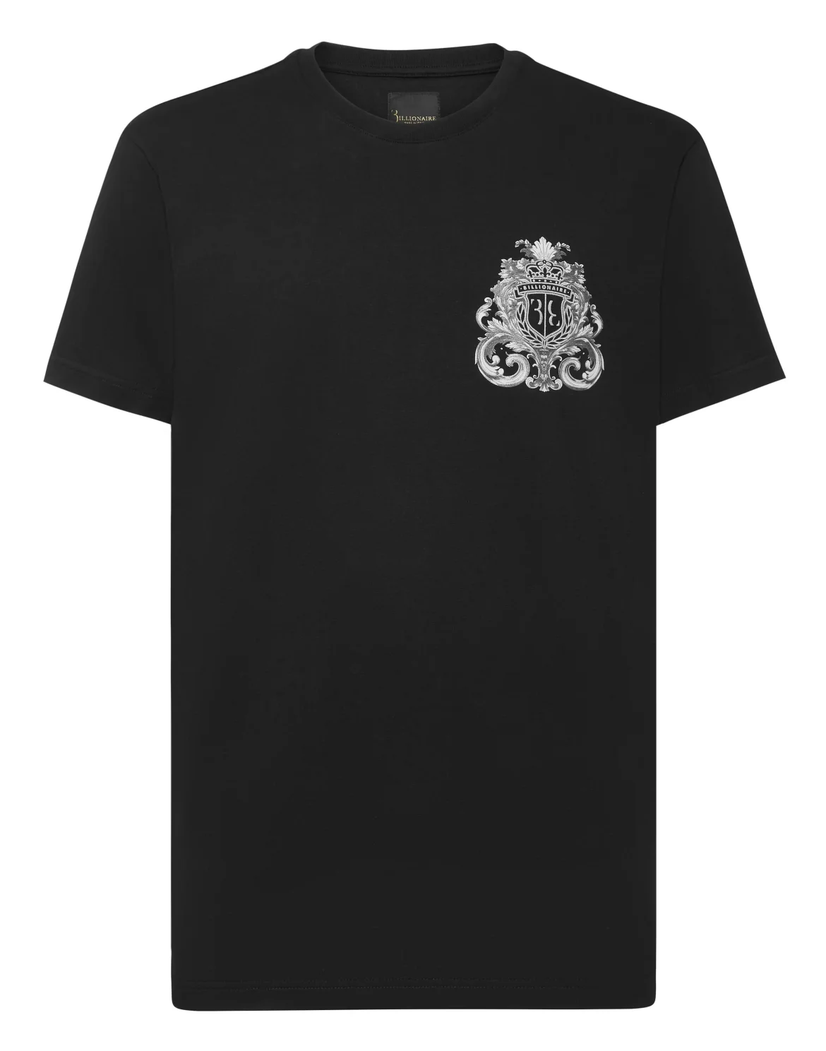 T-Shirt Round Neck SS Crest Baroque, цвет: Черный