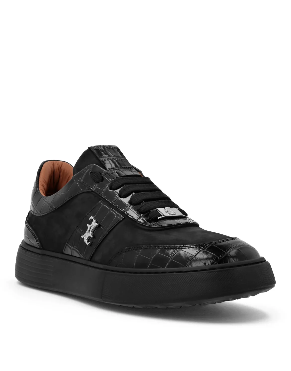 Low Top Sneakers Nubuck, цвет: Черный