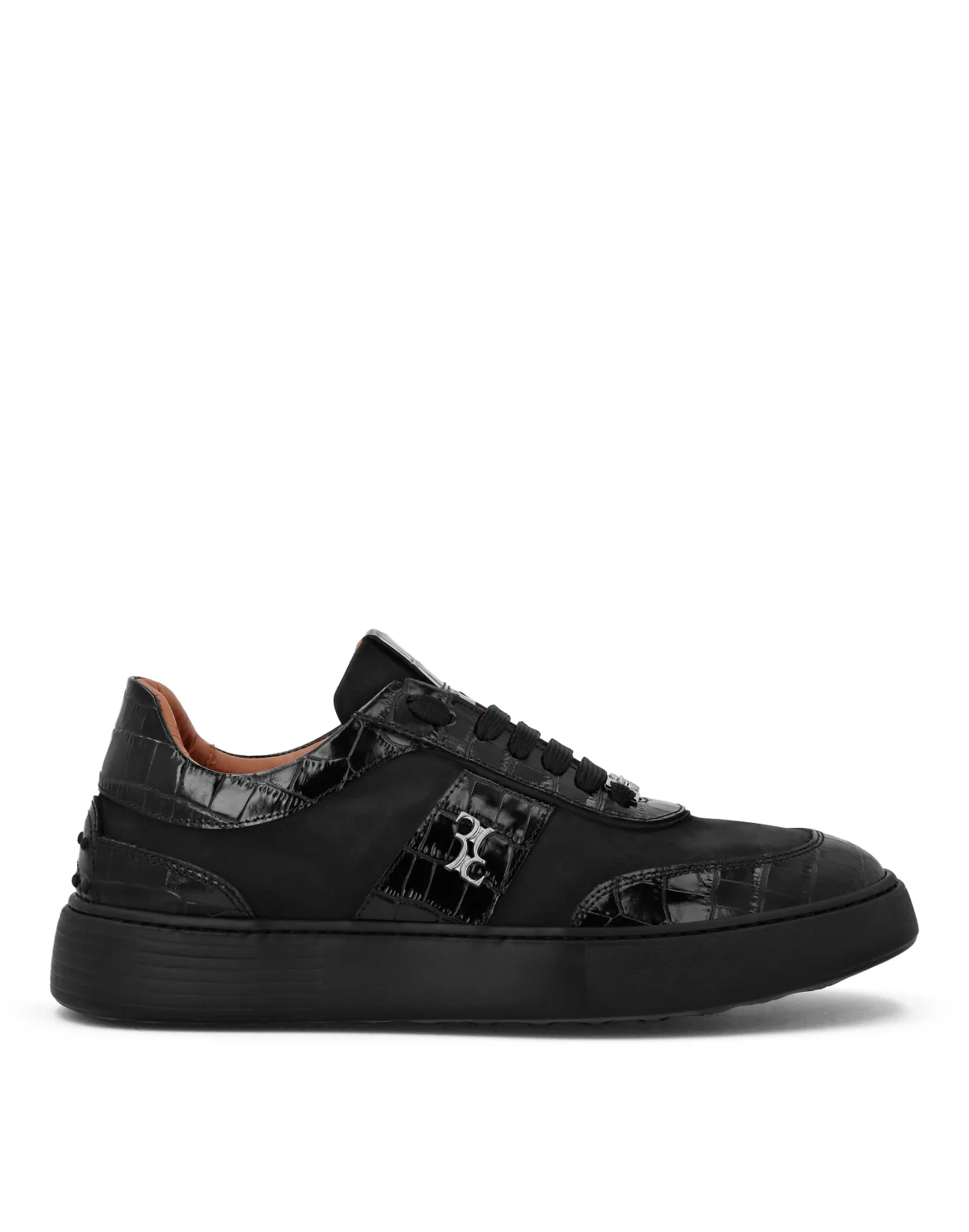 Low Top Sneakers Nubuck, цвет: Черный