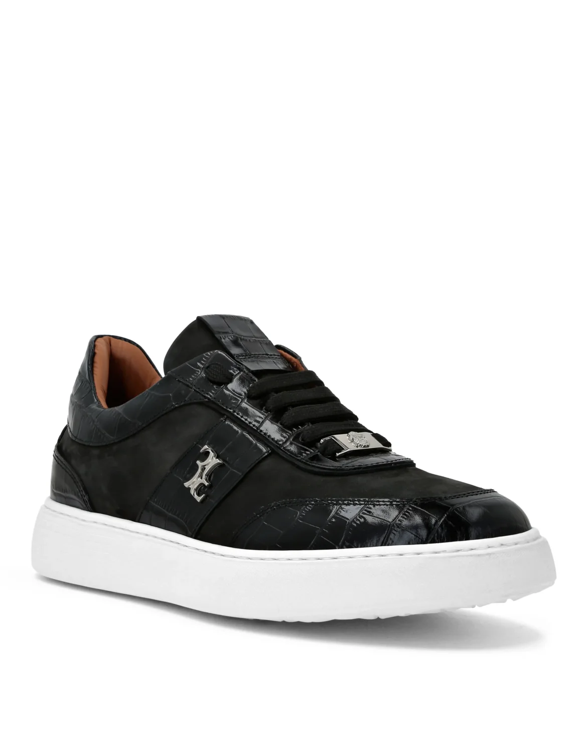Low Top Sneakers Nubuck, цвет: Черный