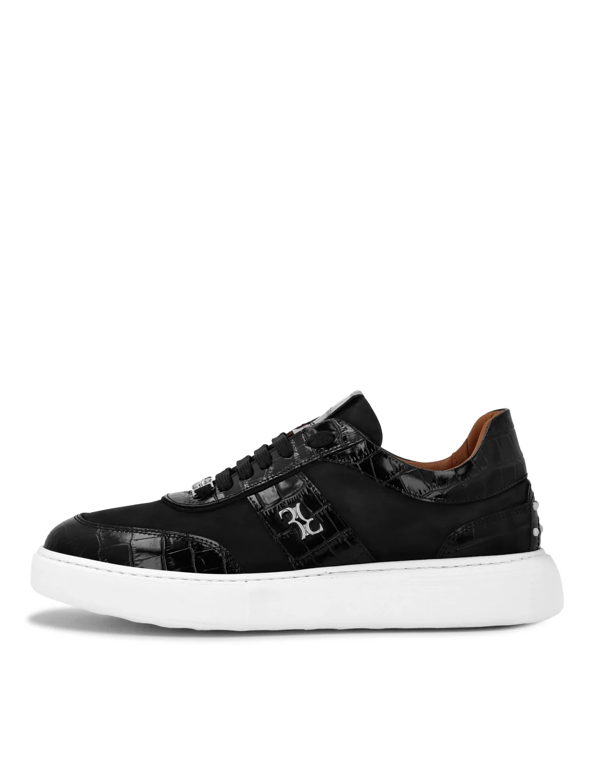 Low Top Sneakers Nubuck, цвет: Черный