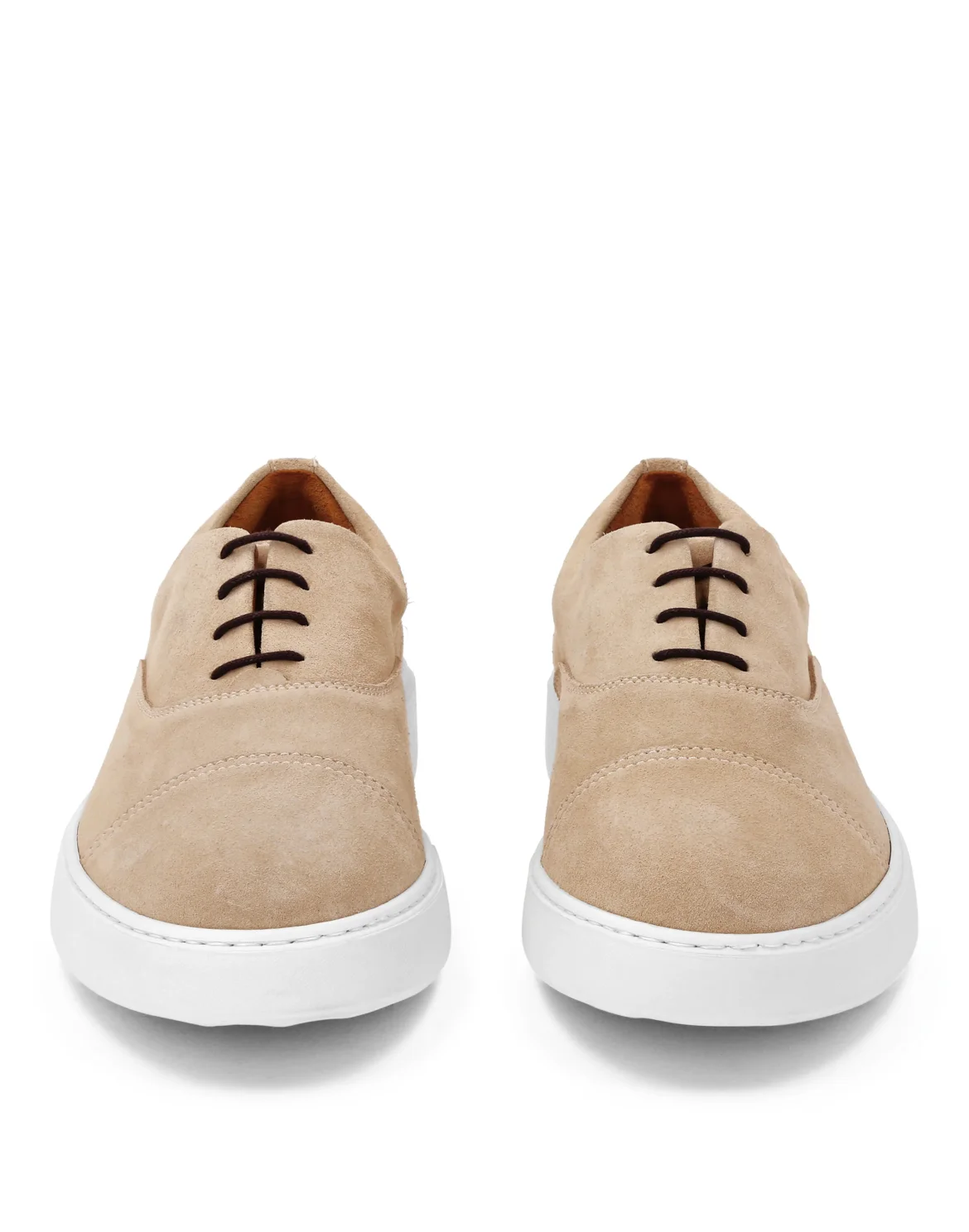 Low Top Sneakers Suede, цвет: Бежевый