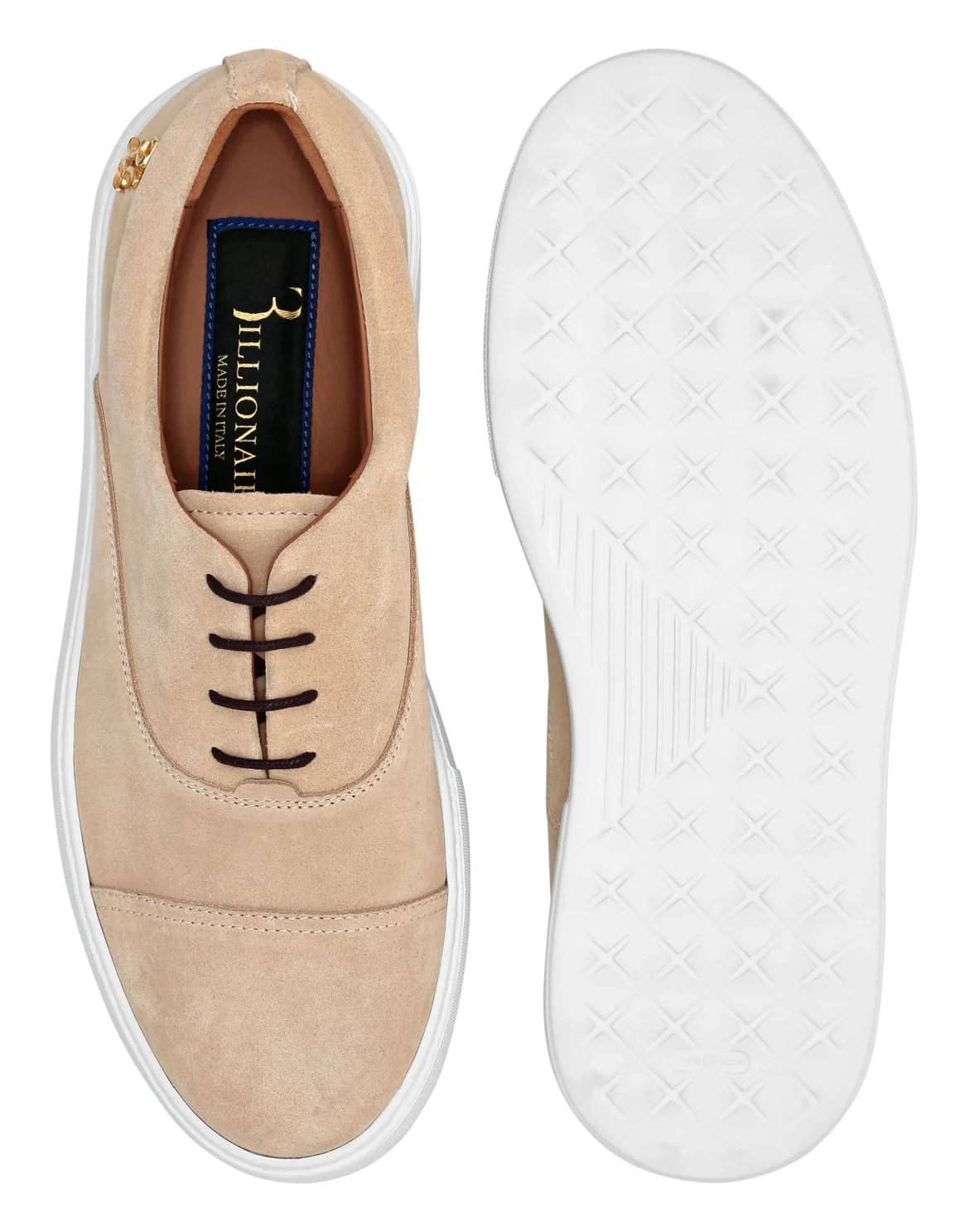 Low Top Sneakers Suede, цвет: Бежевый