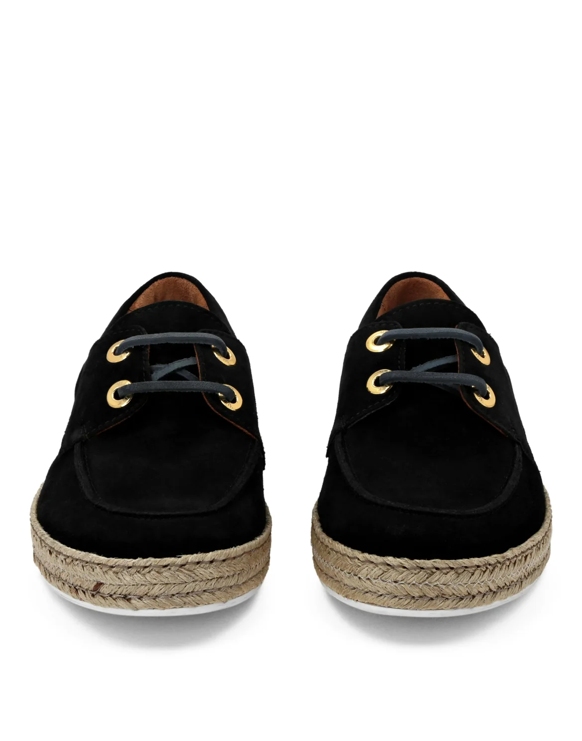 Suade Loafers Rafia, цвет: Черный