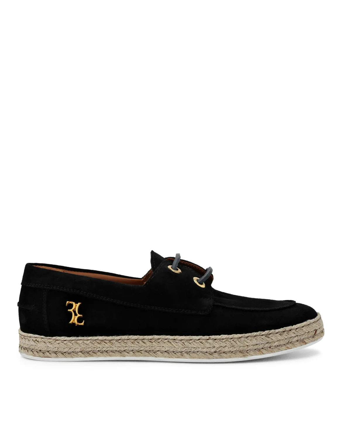 Suade Loafers Rafia, цвет: Черный