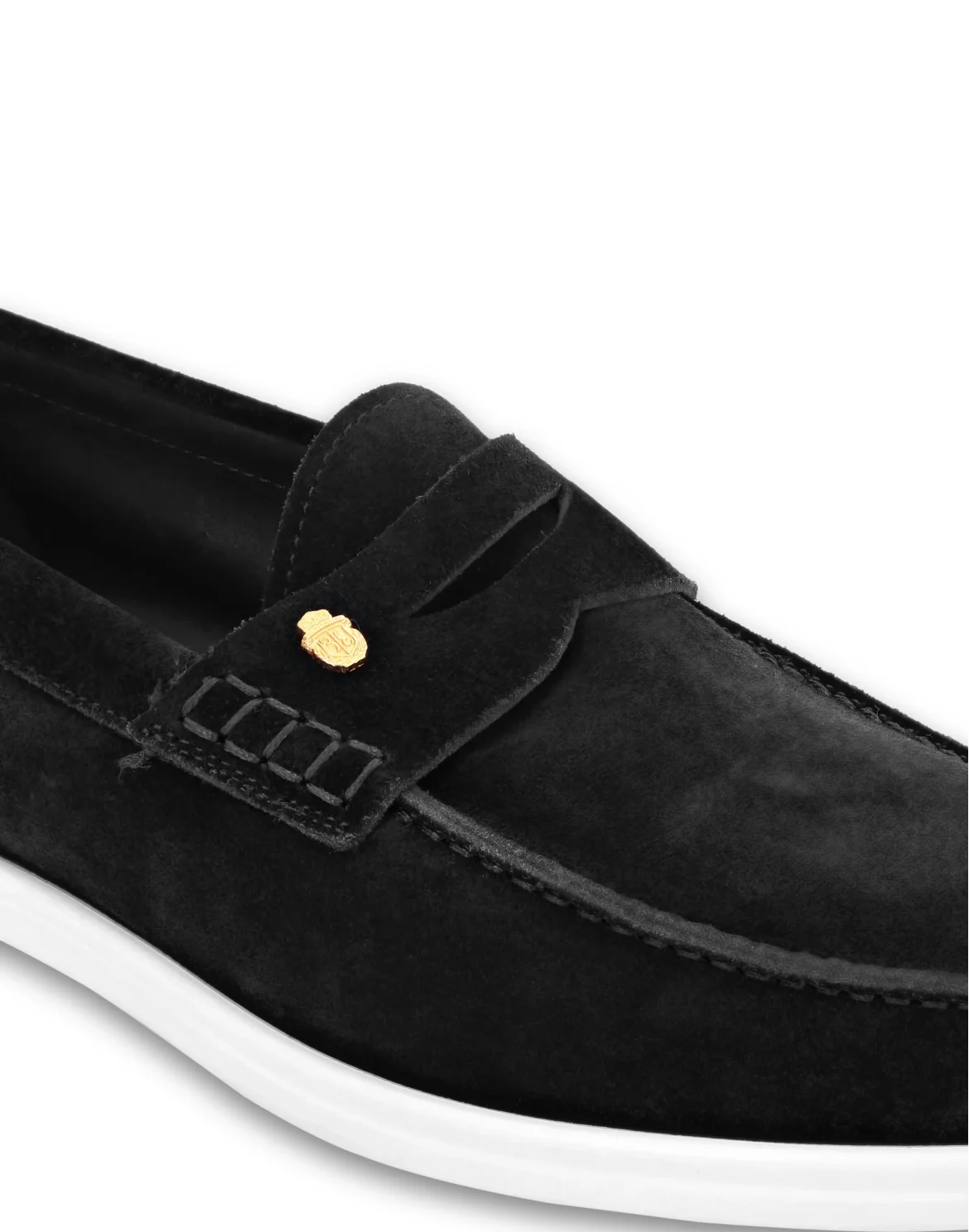 Suade Loafers Rovesciato, цвет: Черный