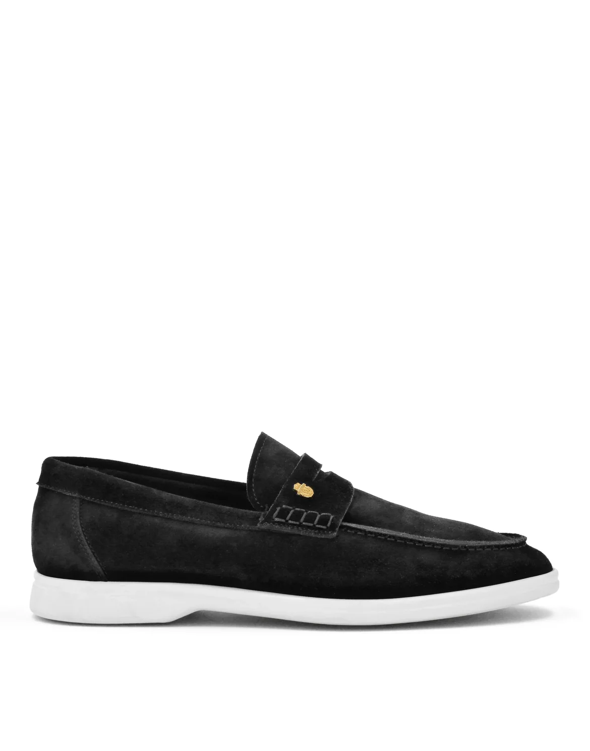 Suade Loafers Rovesciato, цвет: Черный