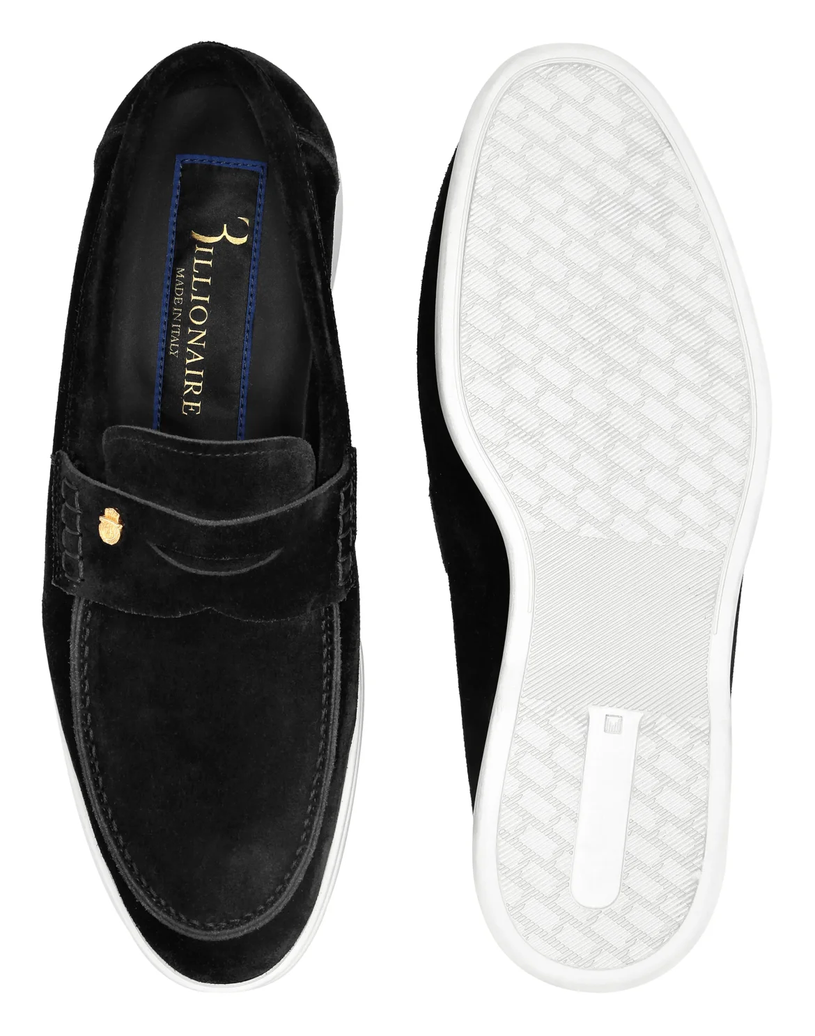 Suade Loafers Rovesciato, цвет: Черный